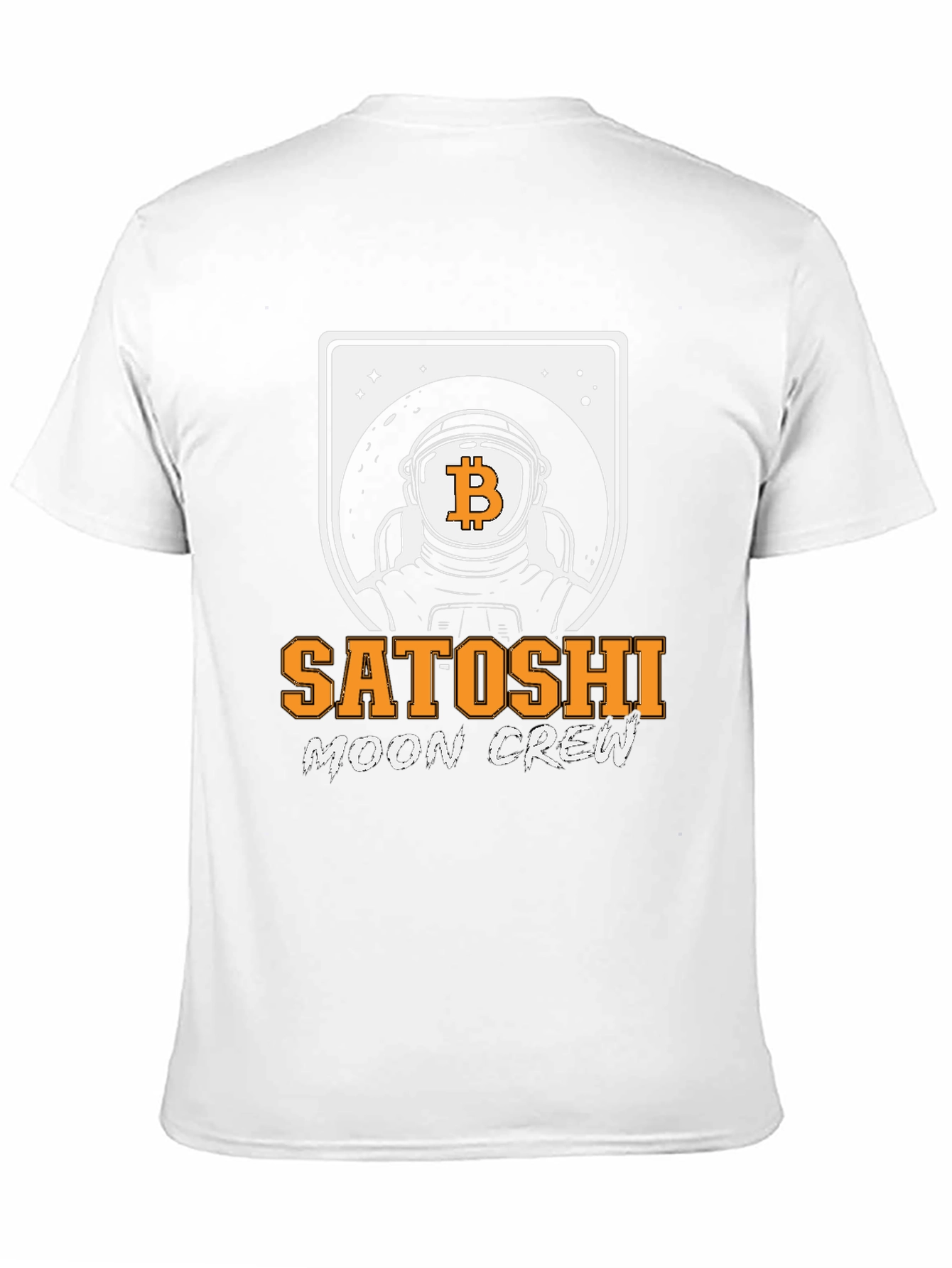 Satoshi Moon Crew Graphic T-Shirt Crypto Astronaut Tee