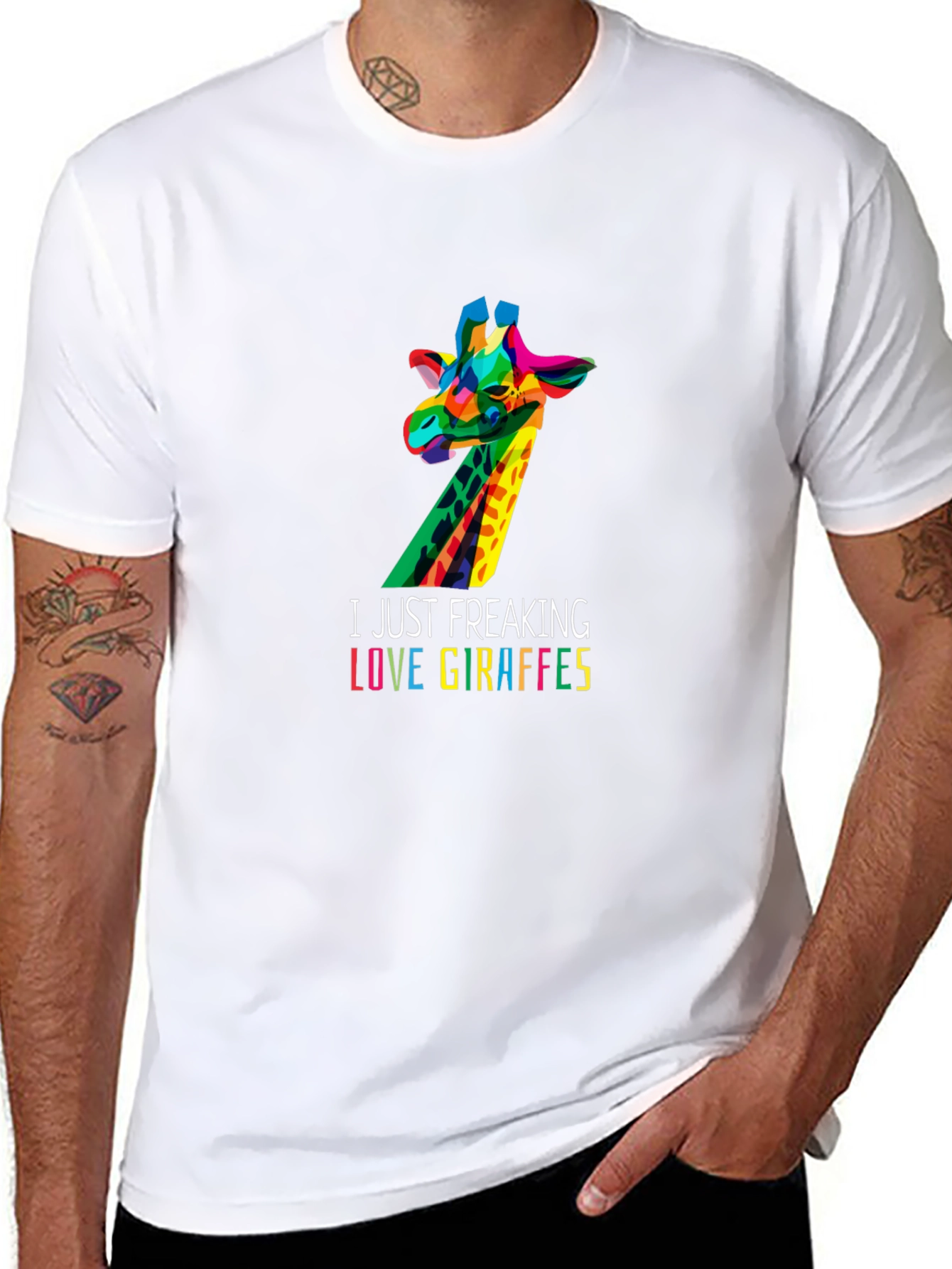 Colorful Giraffe Lover T-Shirt