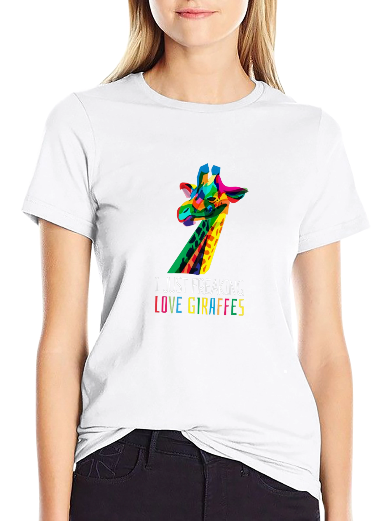 Colorful Giraffe Lover T-Shirt