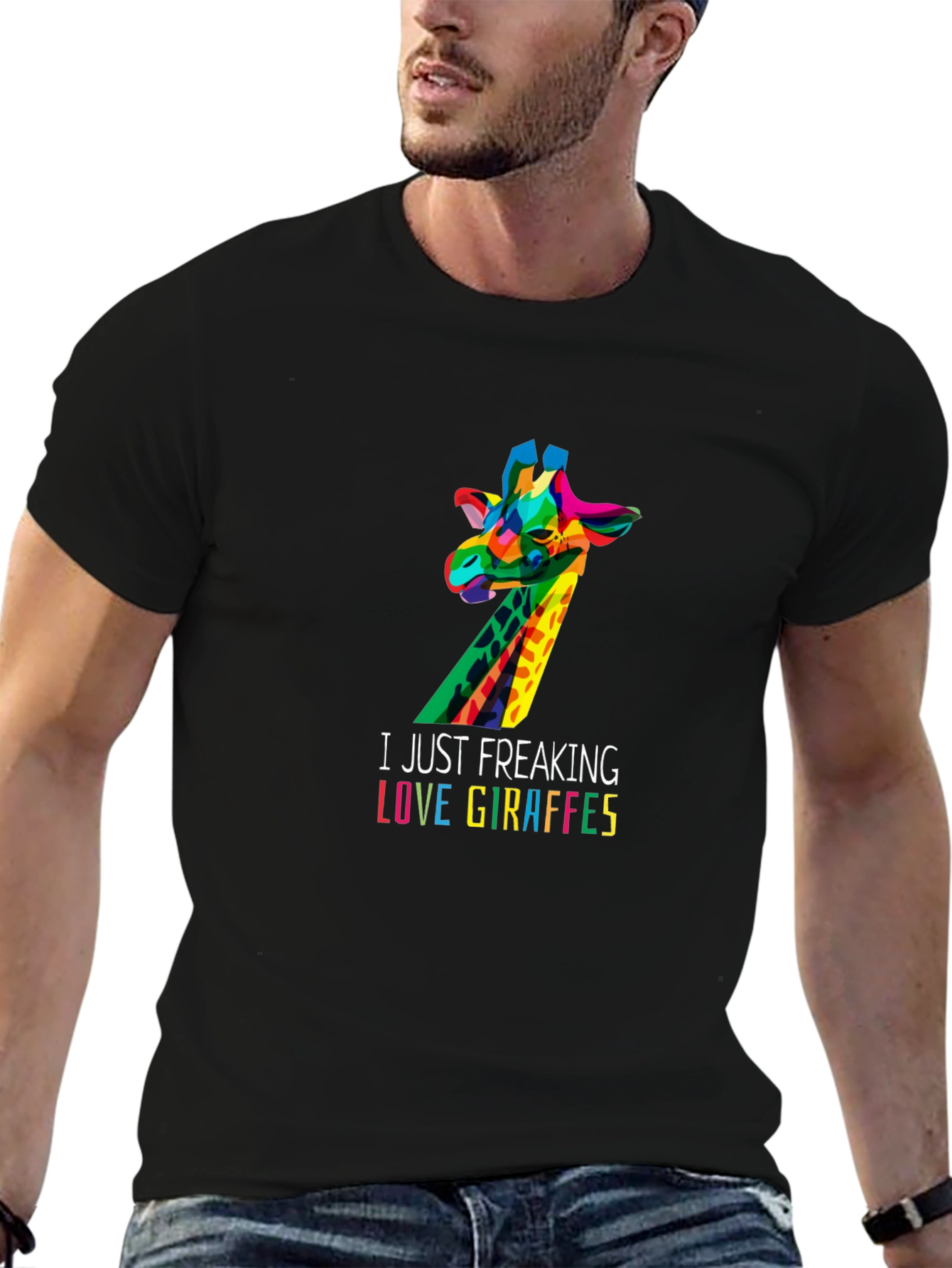 Colorful Giraffe Lover T-Shirt