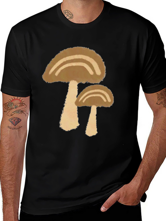 Mushroom Graphic T-Shirt - Casual Style