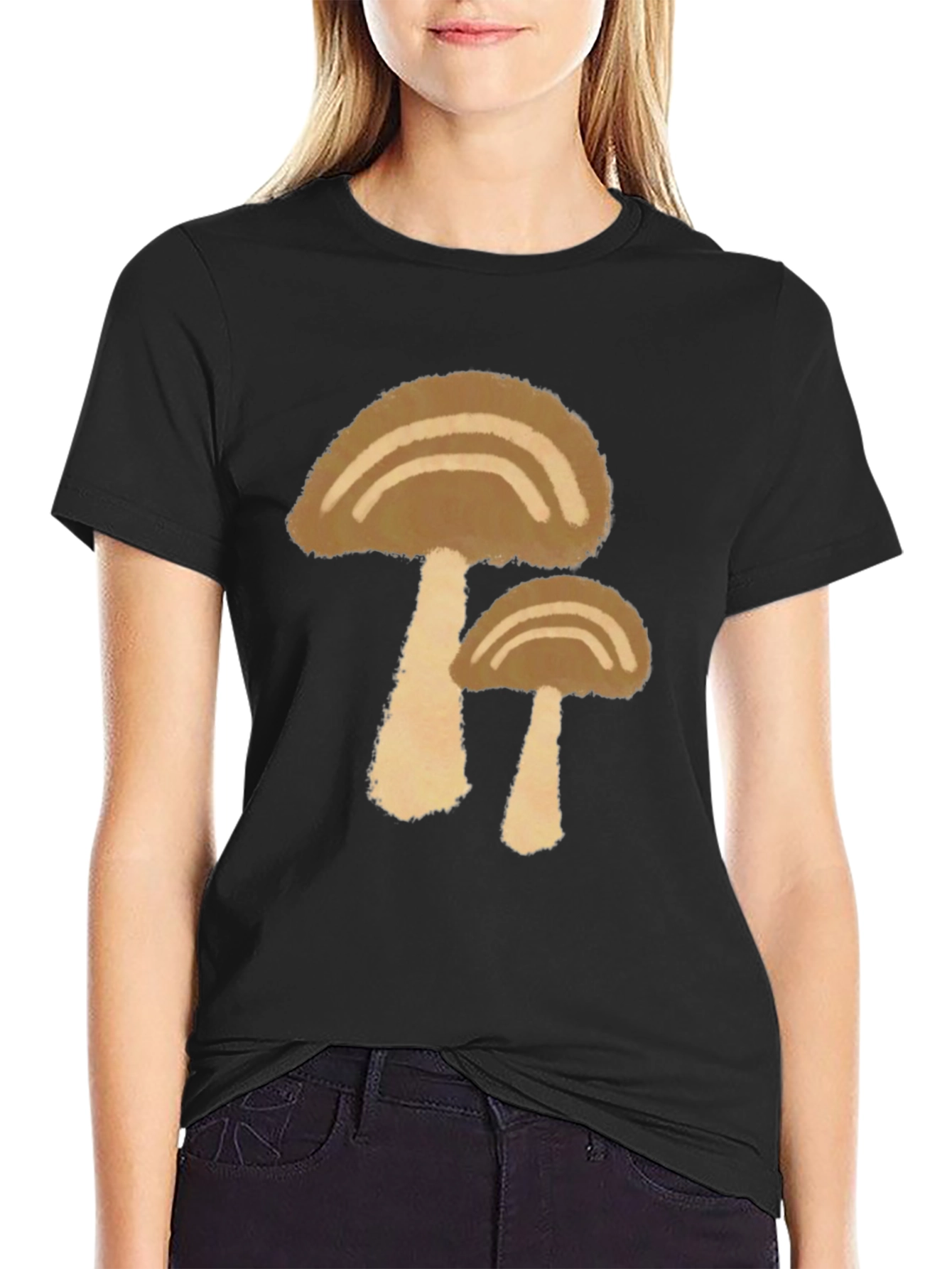 Mushroom Graphic T-Shirt - Casual Style