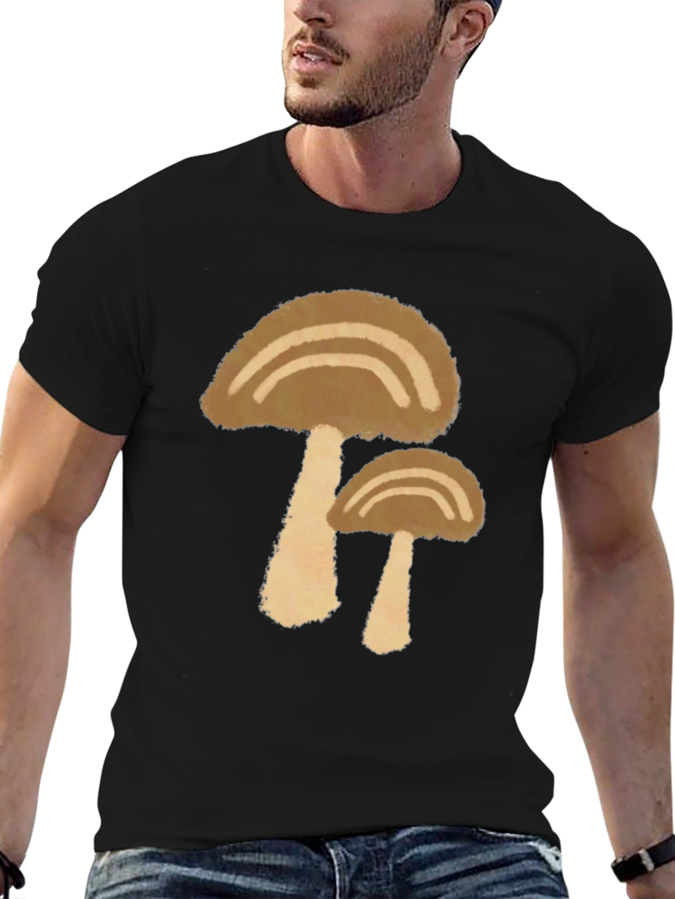 Mushroom Graphic T-Shirt - Casual Style