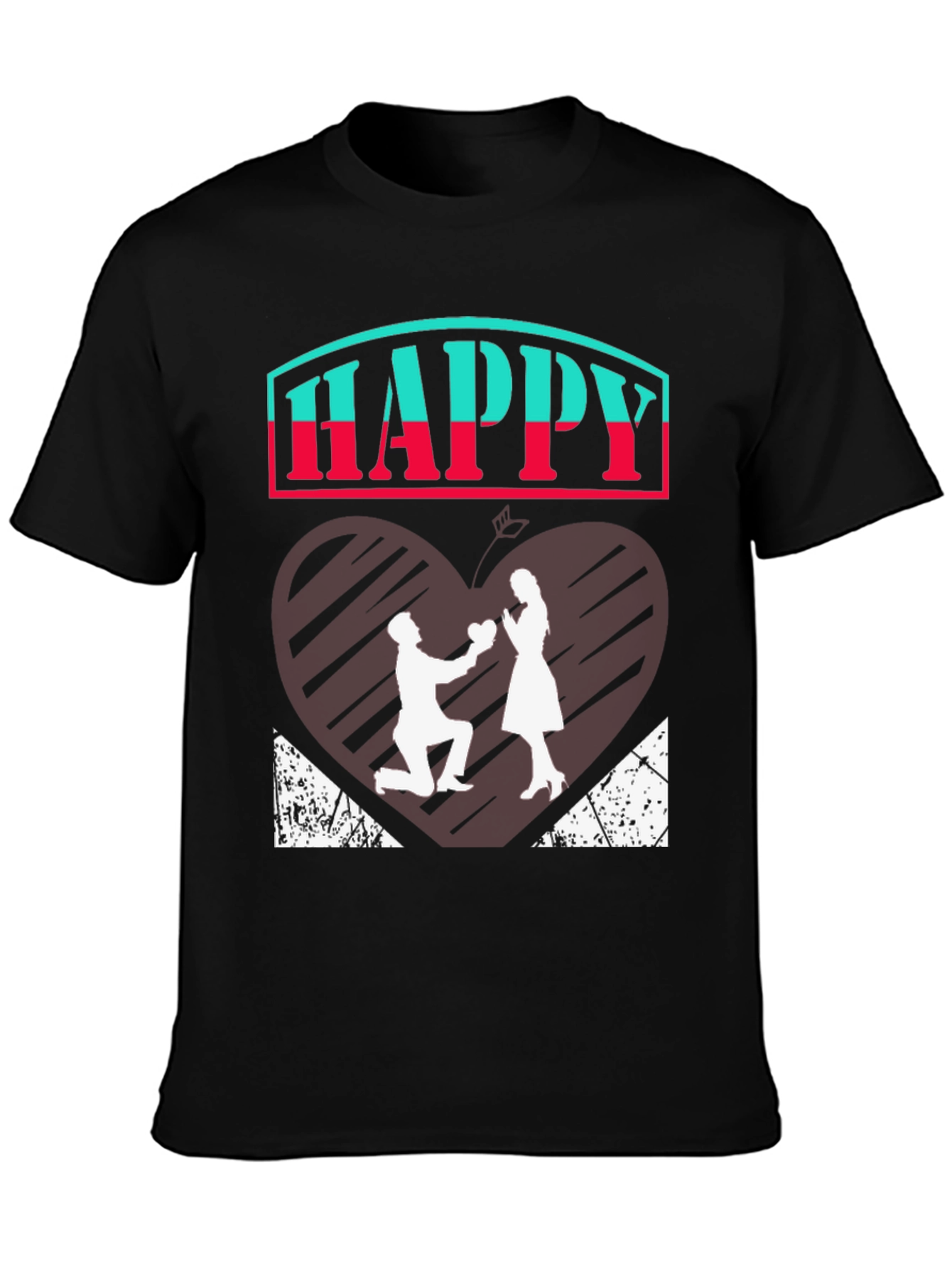Happy Proposal Graphic Tee - Romantic Design