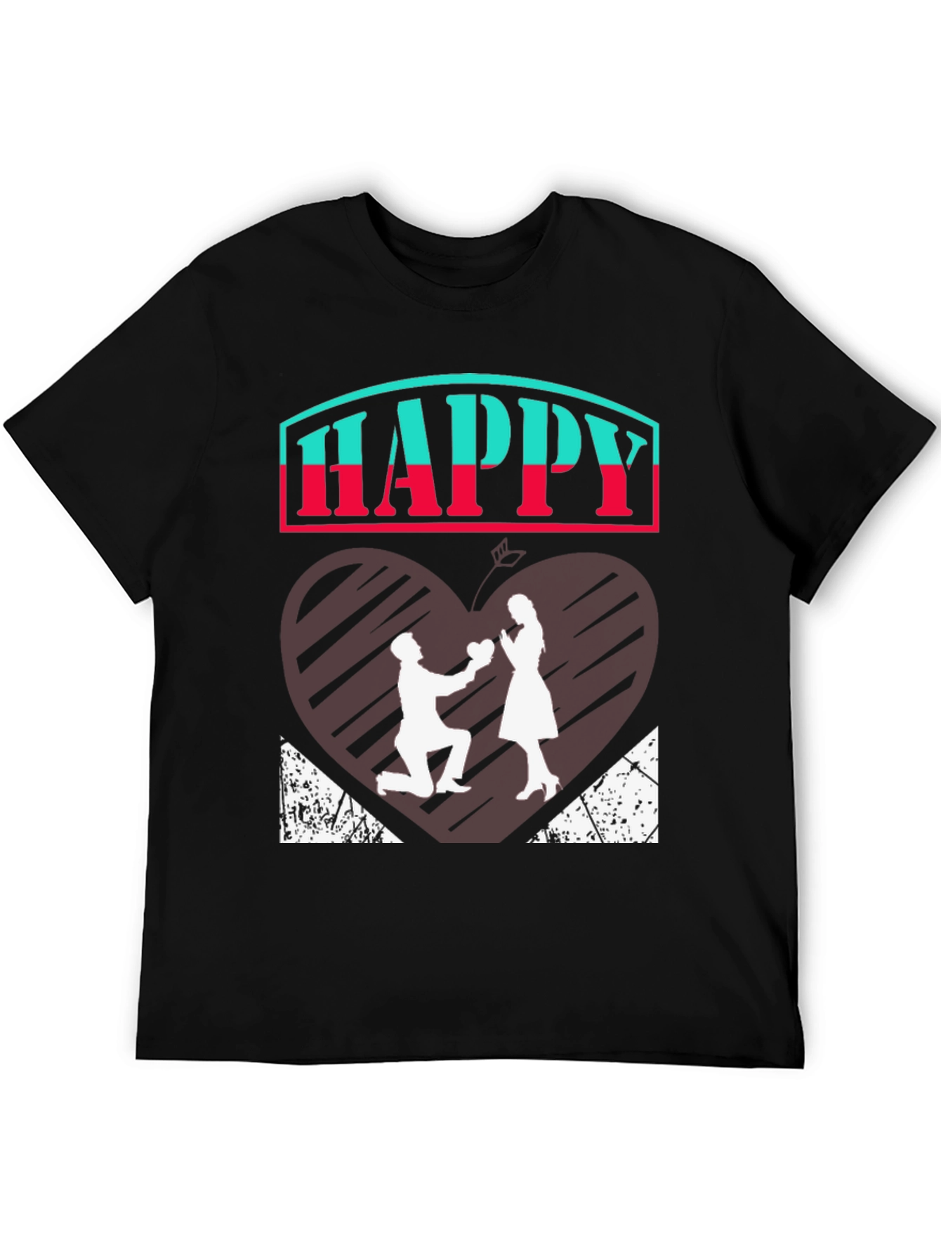 Happy Proposal Graphic Tee - Romantic Design