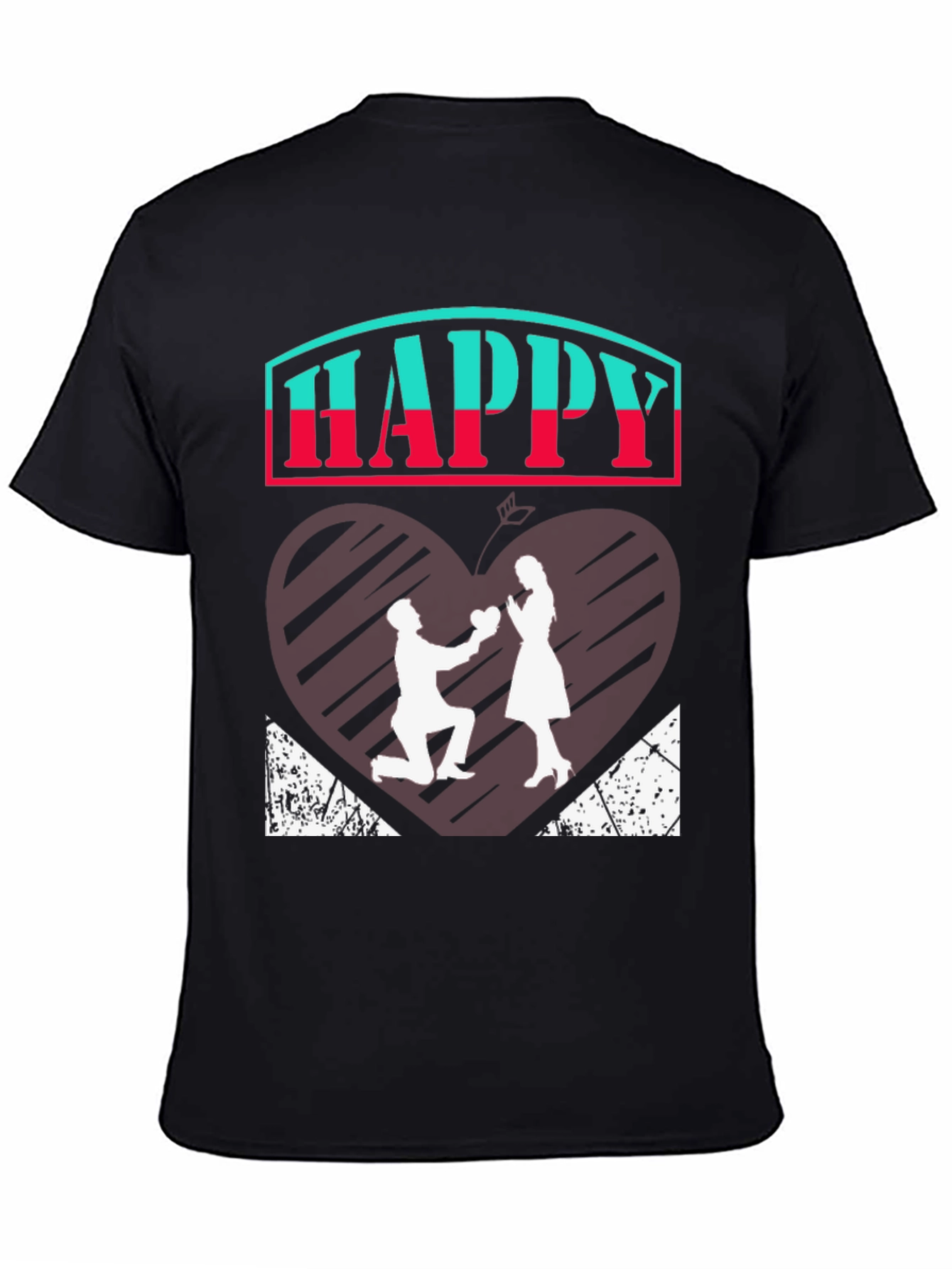Happy Proposal Graphic Tee - Romantic Design