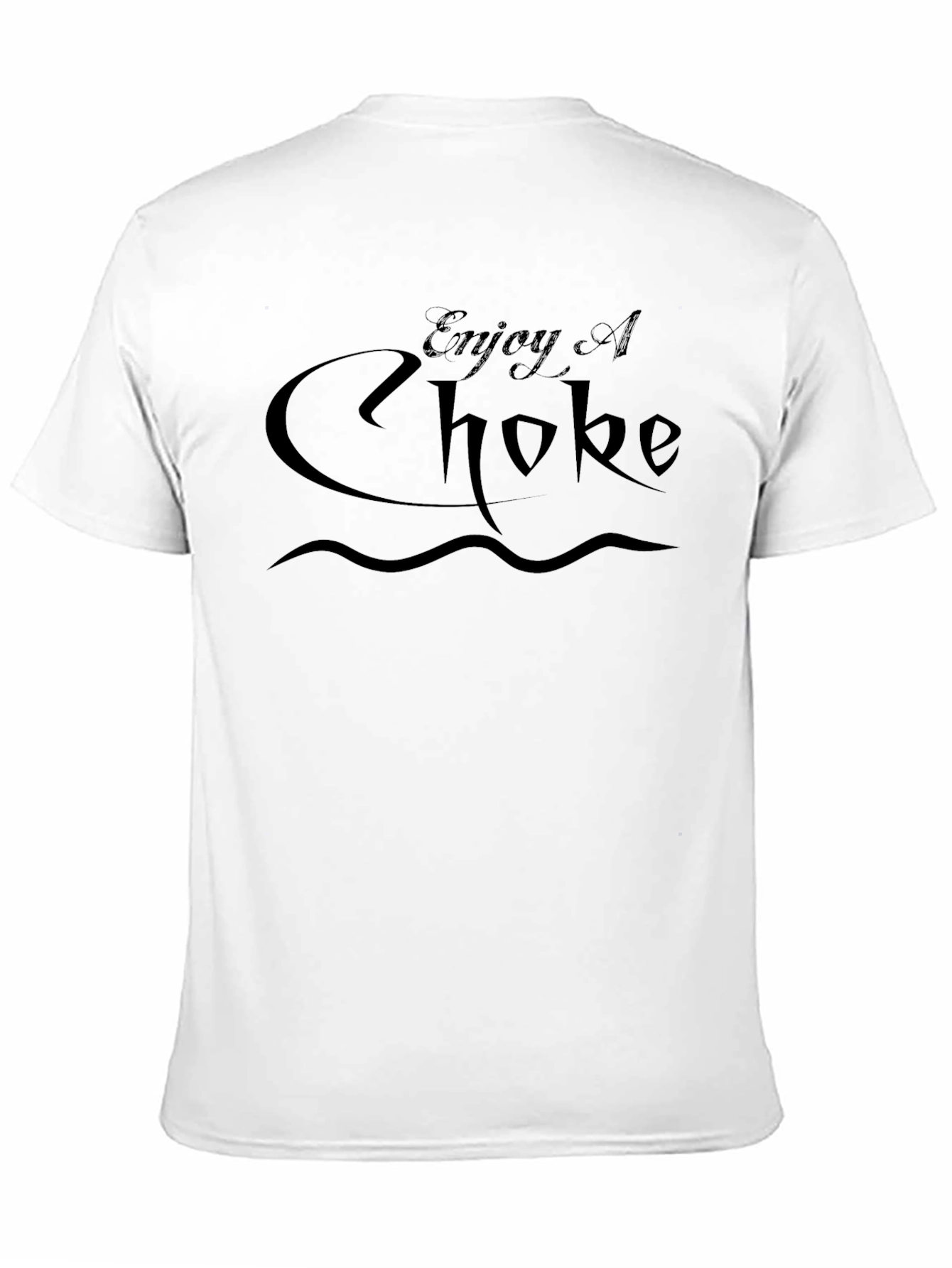 Enjoy A Choke Black Graphic Tee