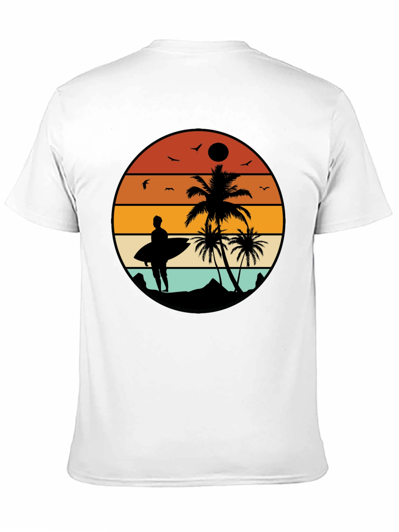 Retro Sunset Surfer T-Shirt