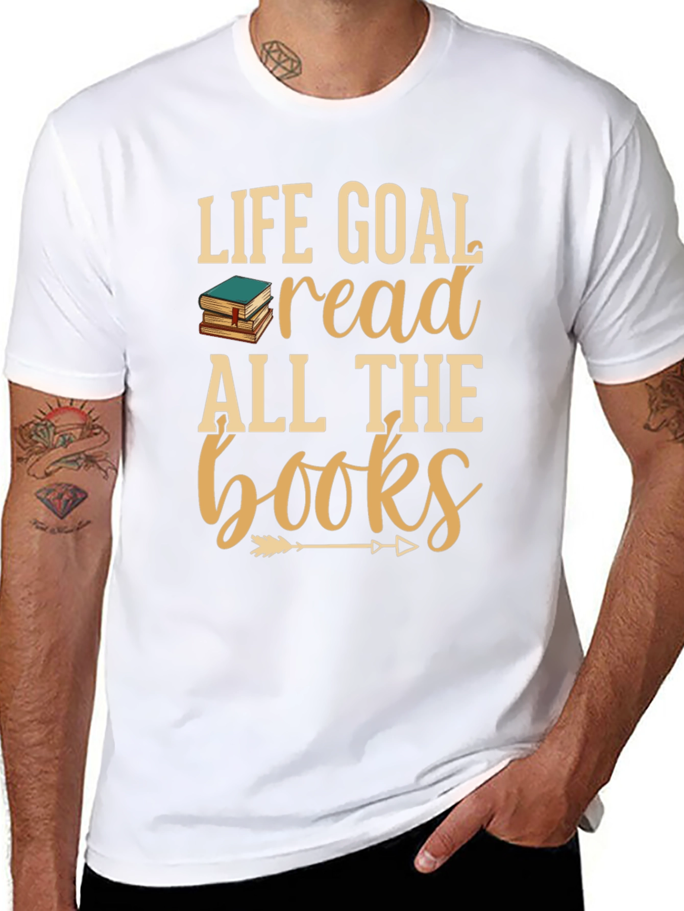 Life Goal Read All The Books Graphic T-Shirt