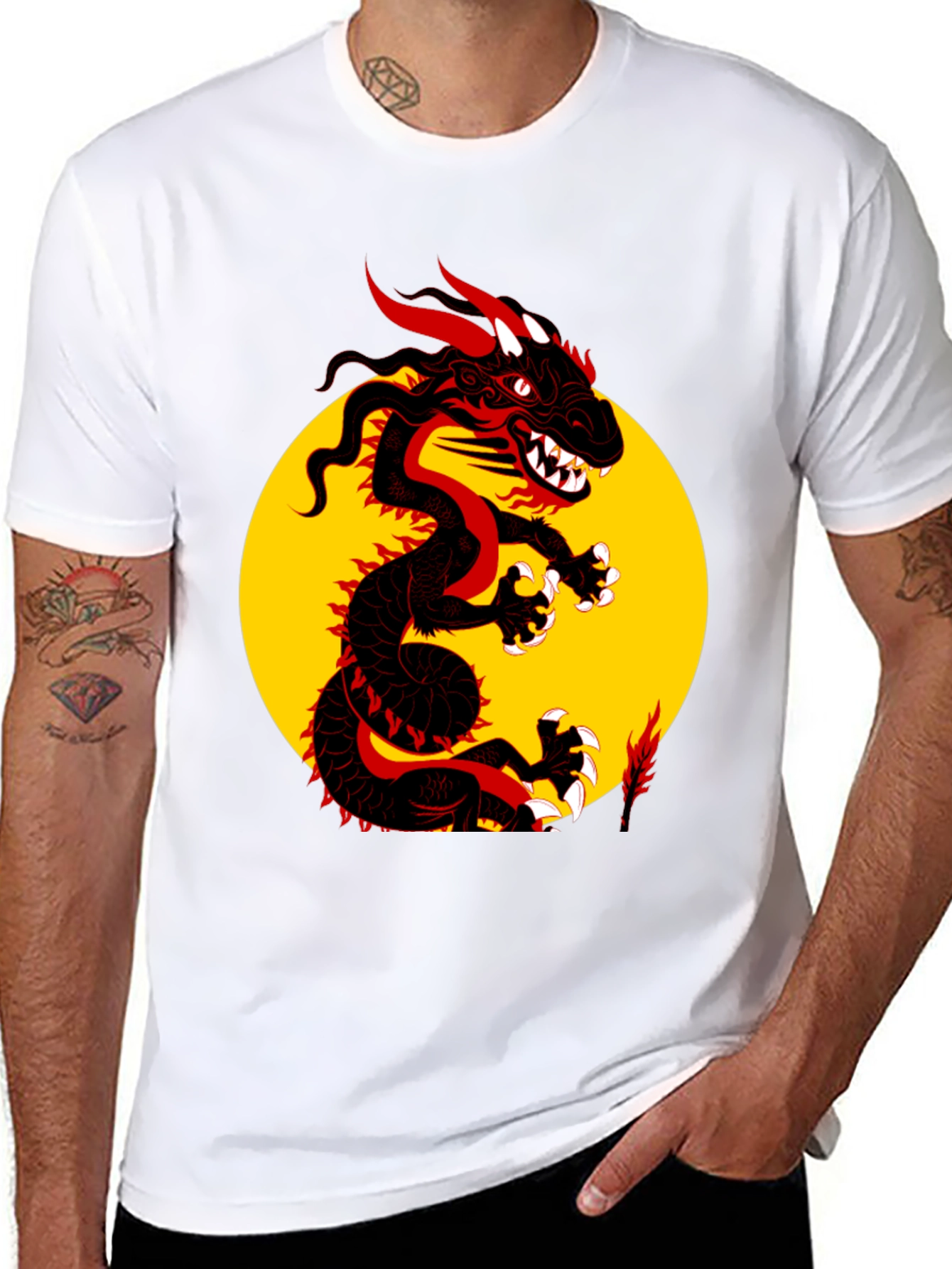 Dragon Graphic Black T-Shirt