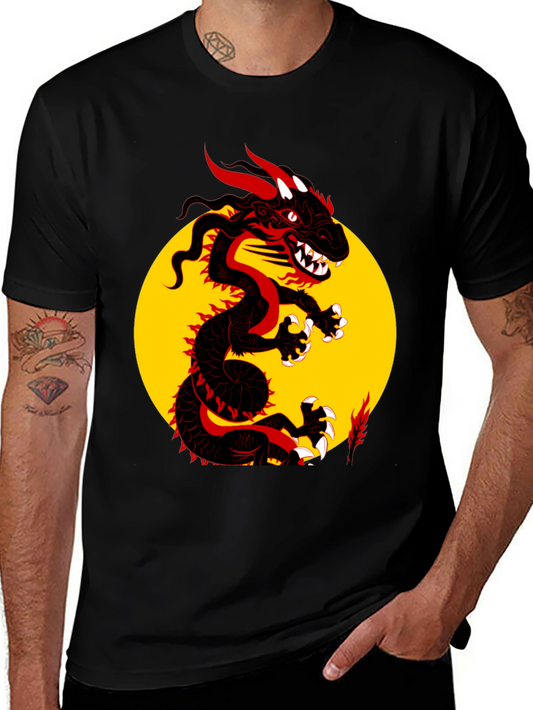 Dragon Graphic Black T-Shirt