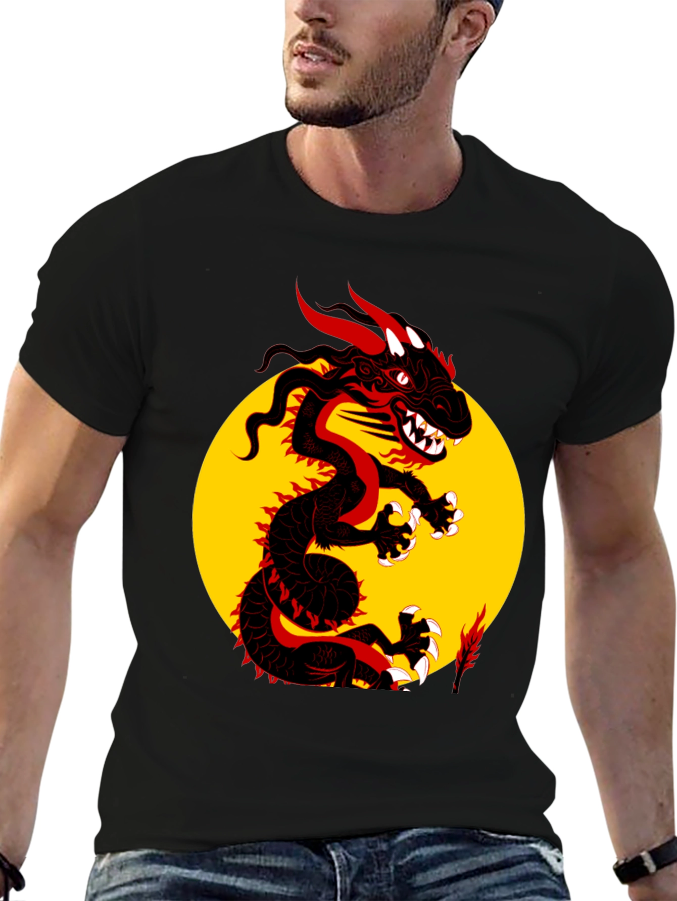 Dragon Graphic Black T-Shirt