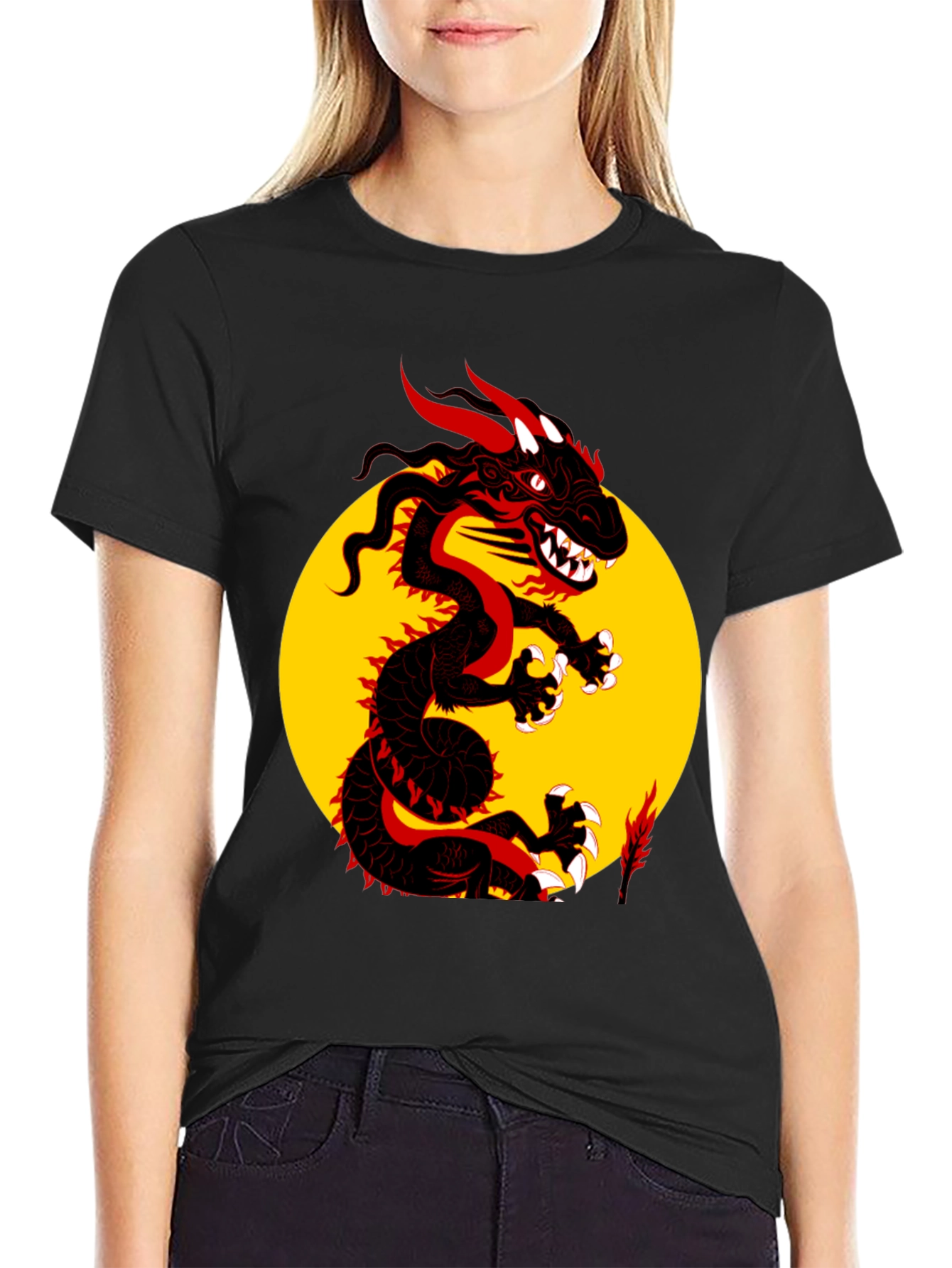 Dragon Graphic Black T-Shirt