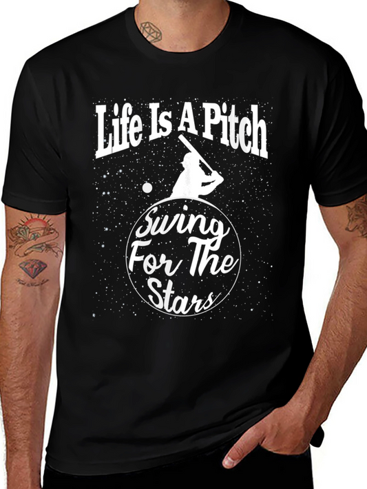 Life Is a Pitch Graphic T-Shirt
