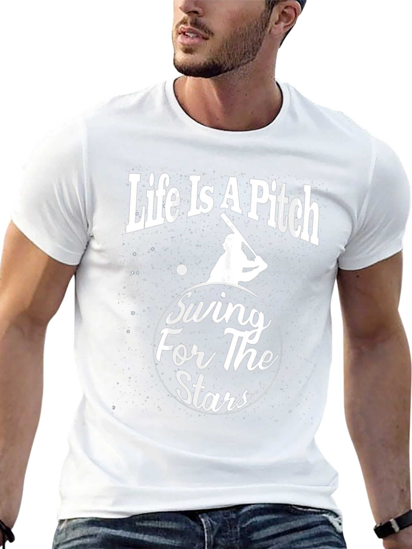 Life Is a Pitch Graphic T-Shirt