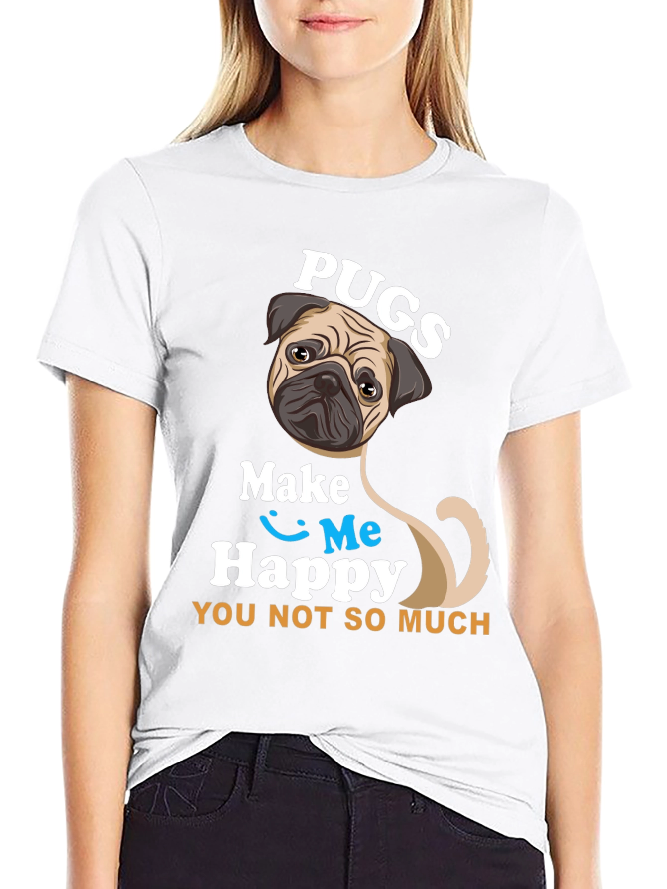 Pugs Make Me Happy T-Shirt