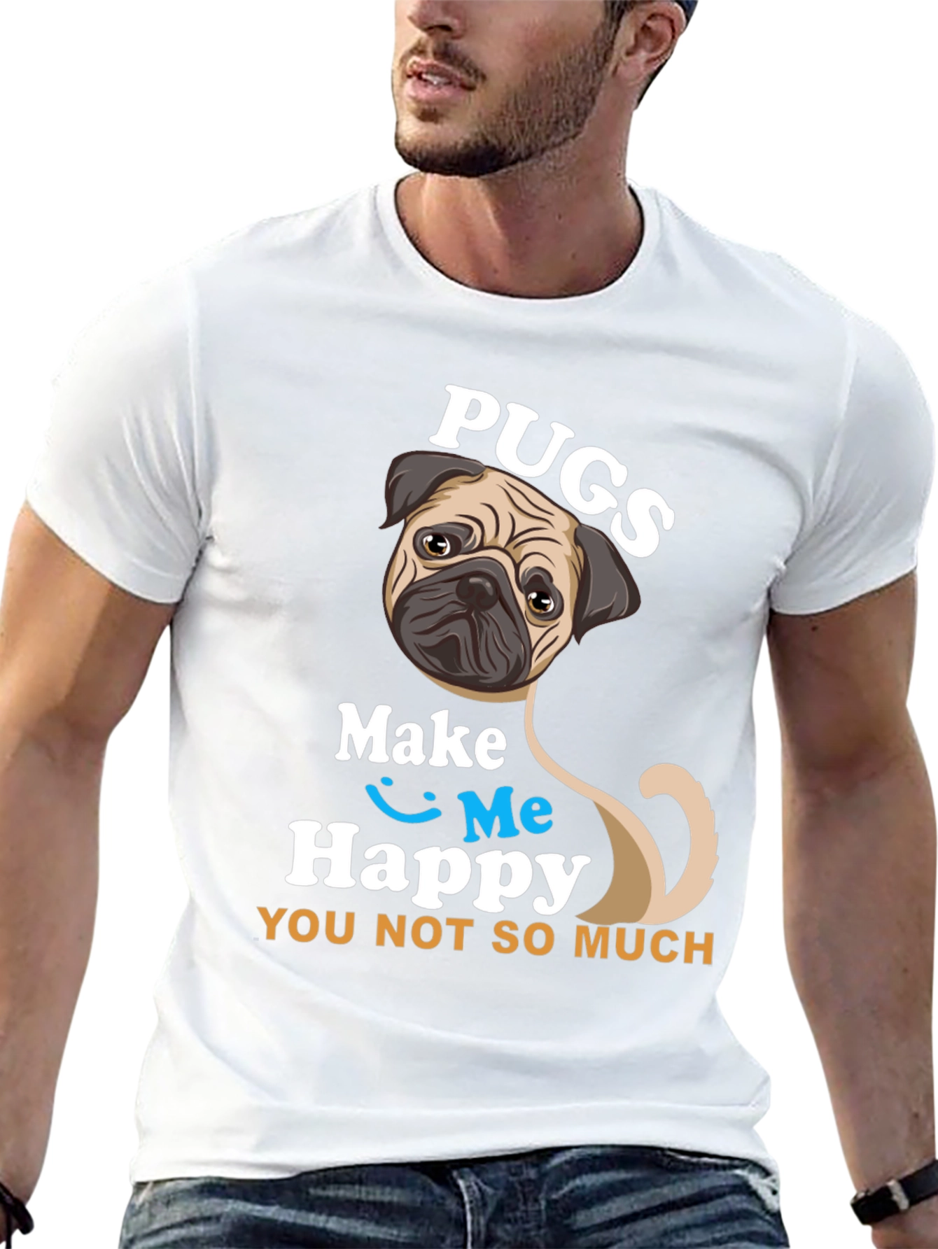 Pugs Make Me Happy T-Shirt