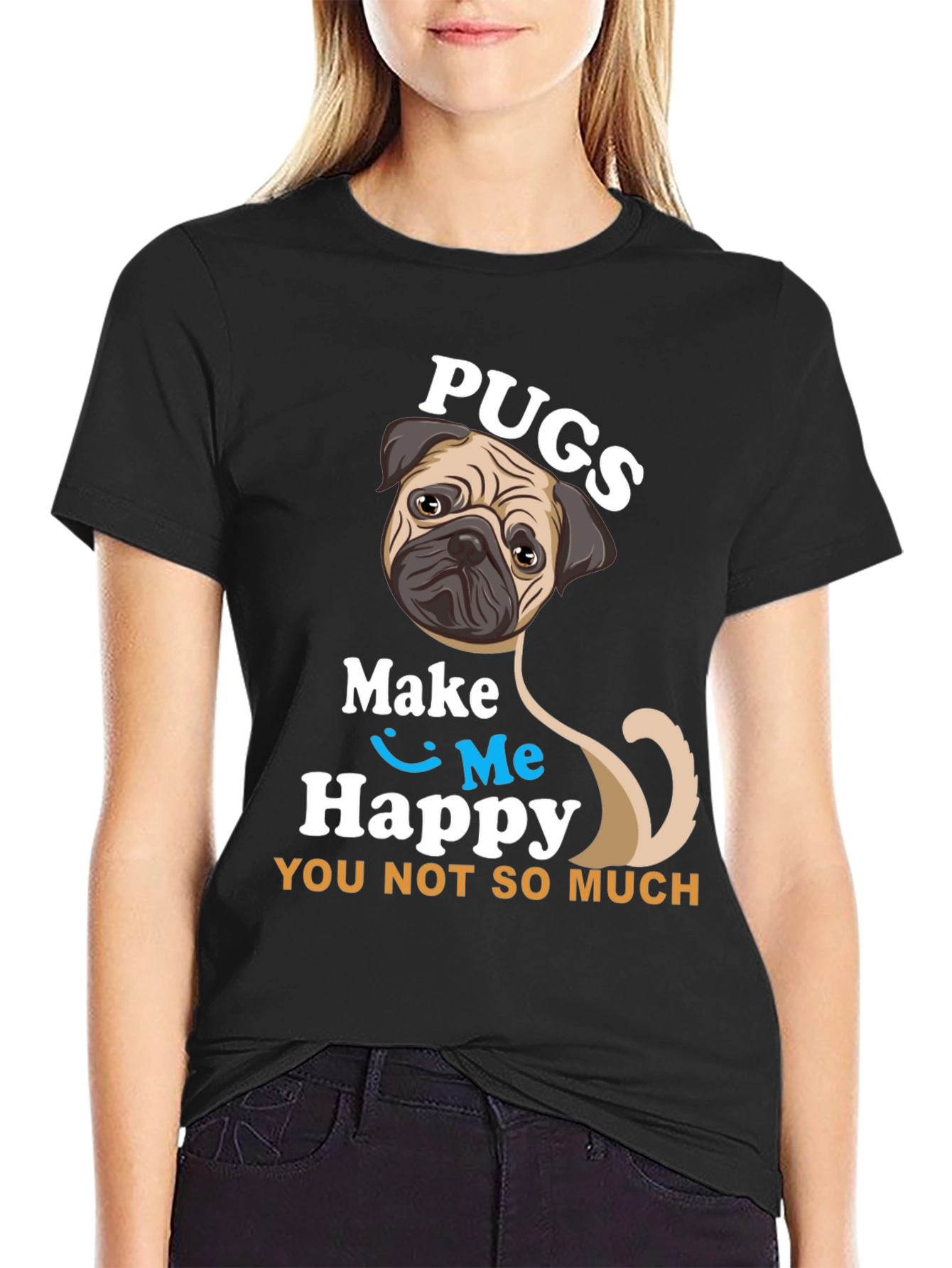 Pugs Make Me Happy T-Shirt