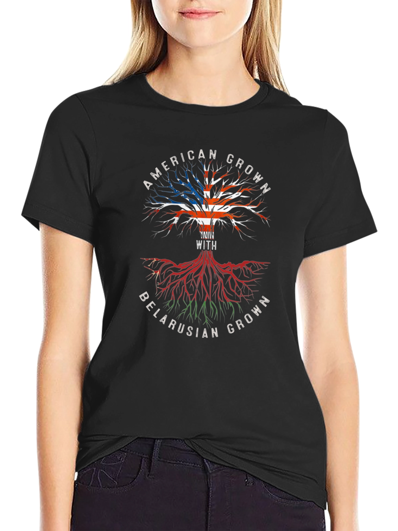 American & Belarusian Roots T-Shirt
