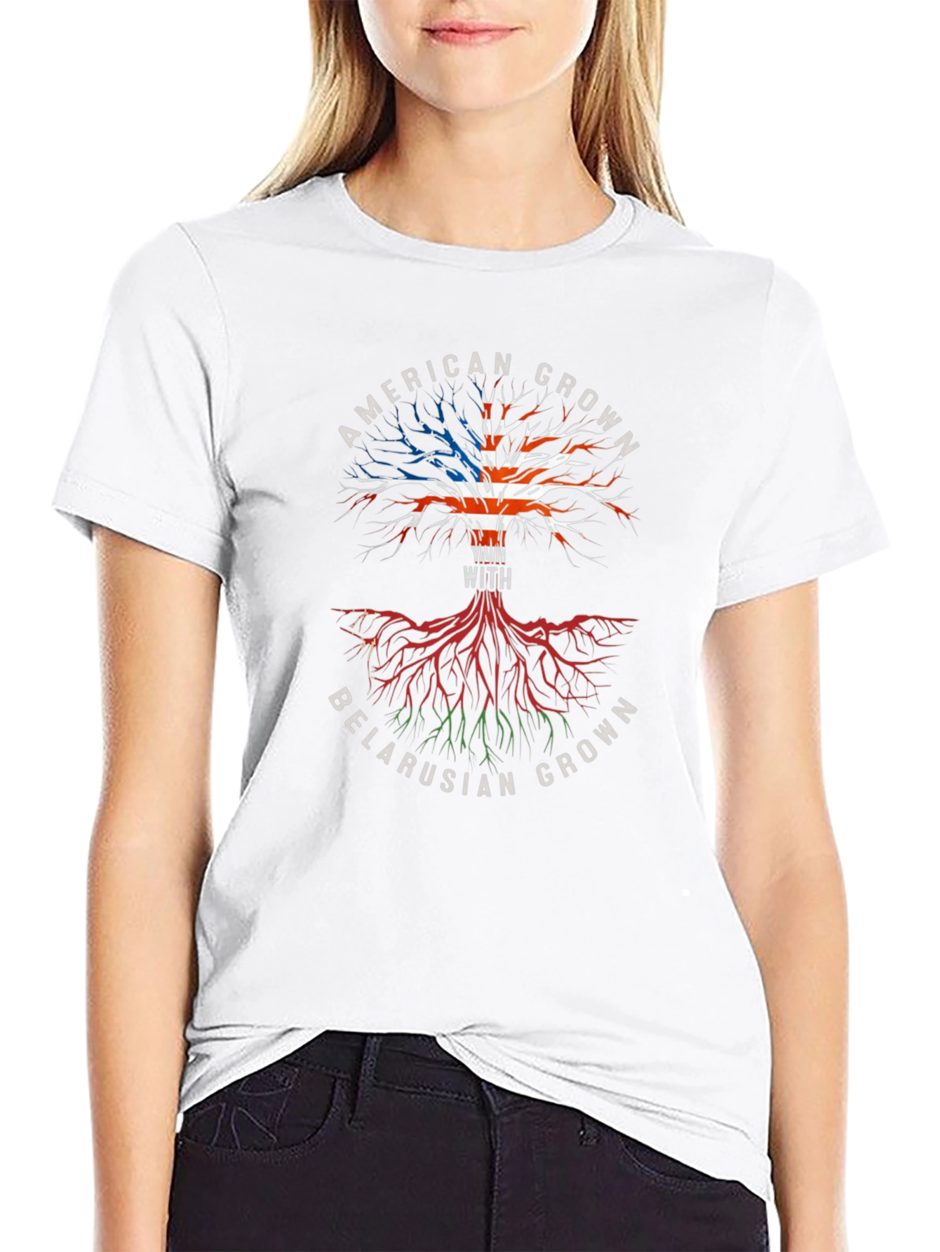 American & Belarusian Roots T-Shirt