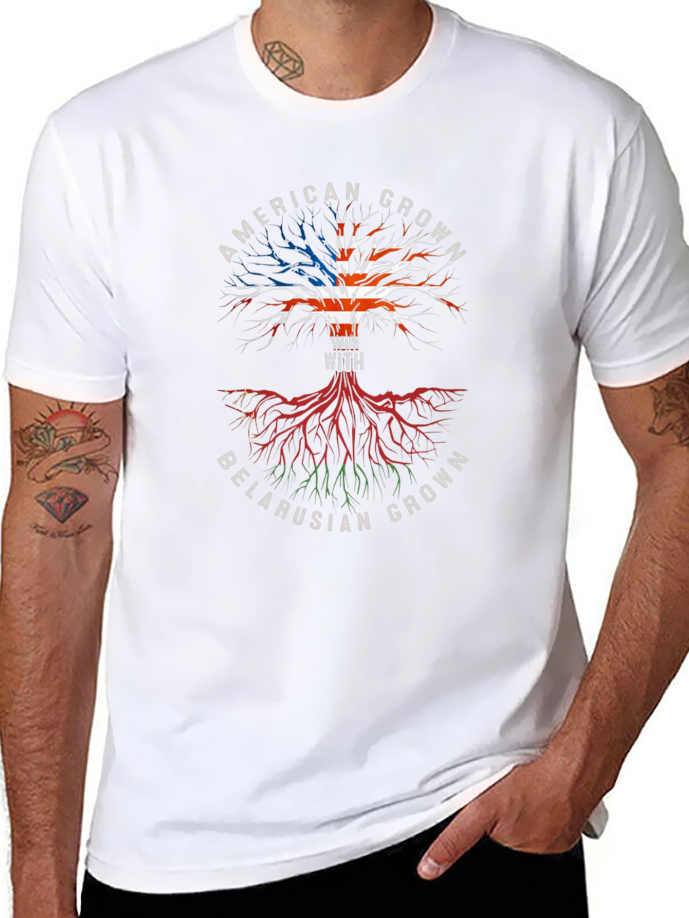 American & Belarusian Roots T-Shirt