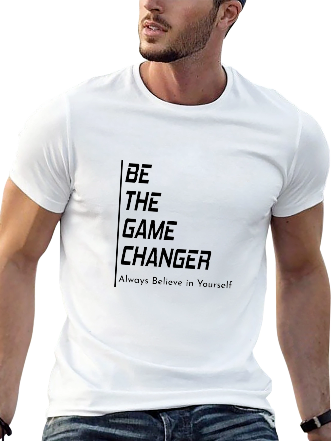 Be The Game Changer Graphic Tee - Black