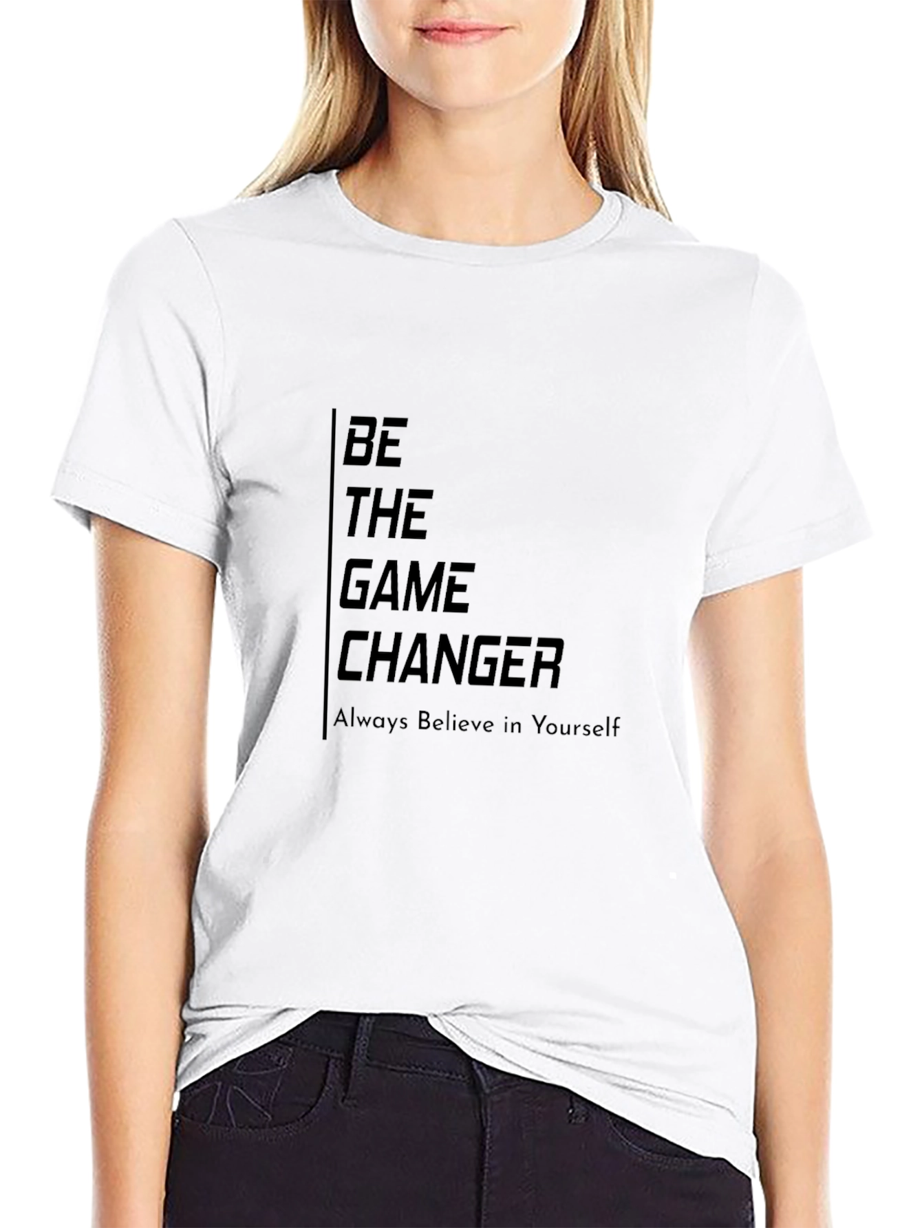 Be The Game Changer Graphic Tee - Black