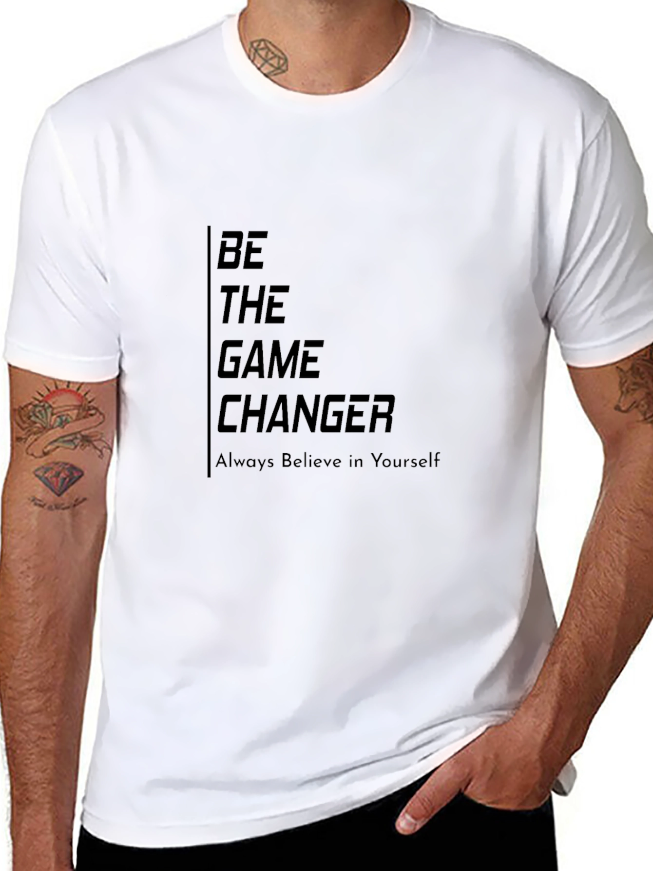 Be The Game Changer Graphic Tee - Black