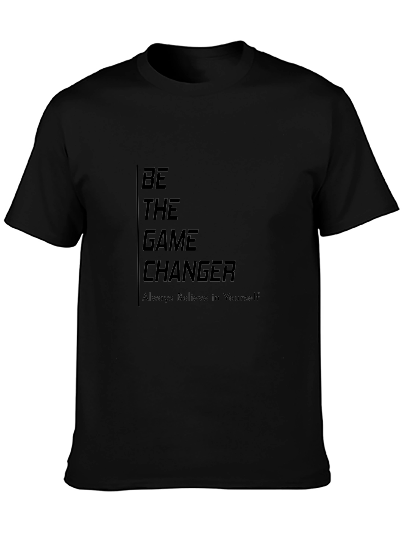 Be The Game Changer Graphic Tee - Black