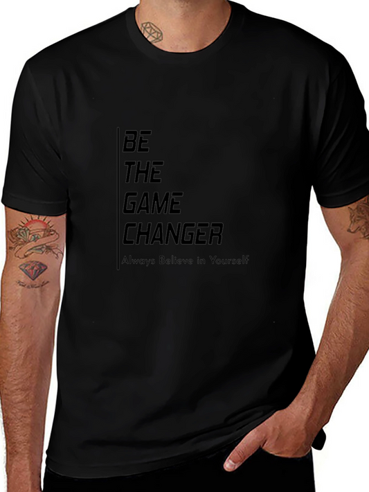 Be The Game Changer Graphic Tee - Black
