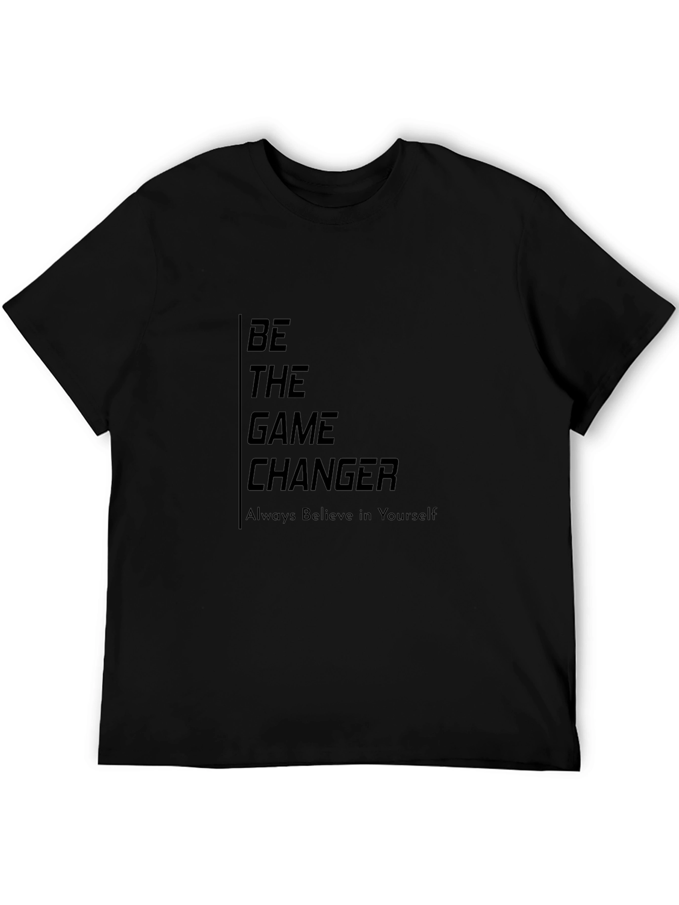 Be The Game Changer Graphic Tee - Black