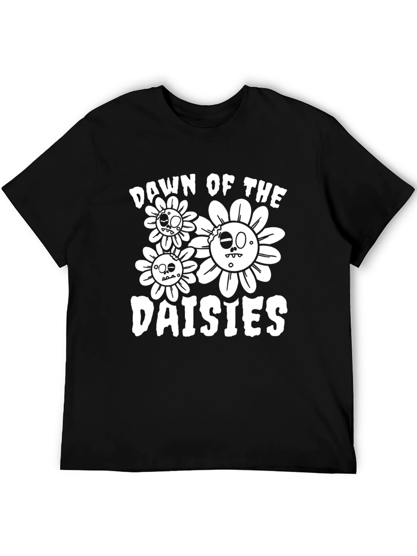 Dawn of the Daisies Graphic Tee - Black