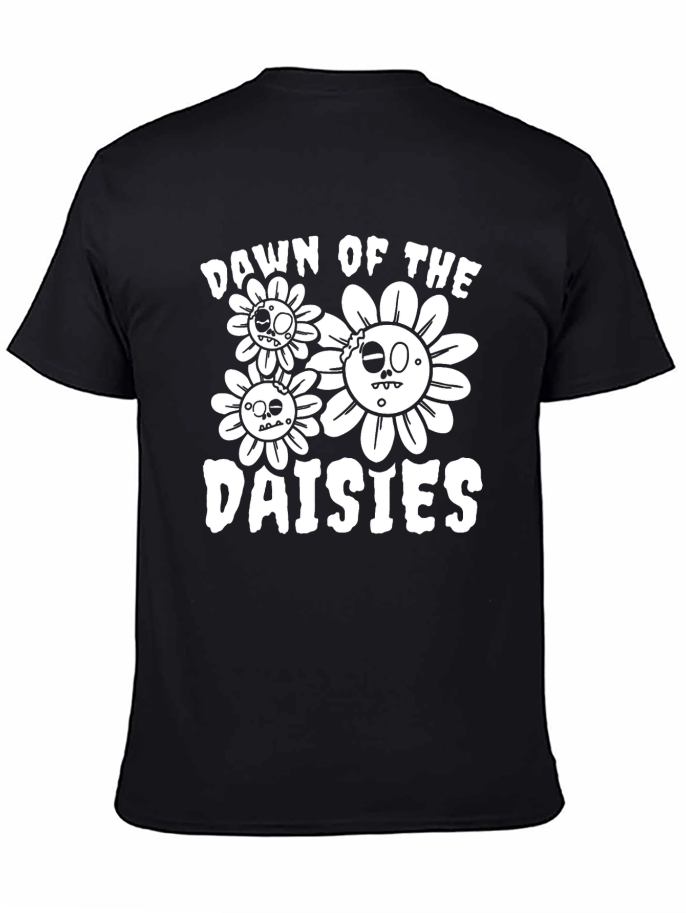 Dawn of the Daisies Graphic Tee - Black