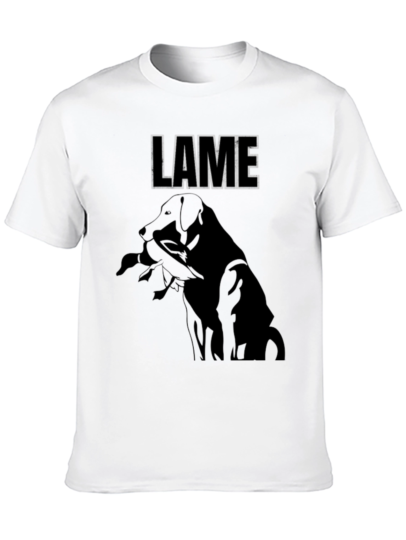 LAME Dog Graphic Black T-Shirt