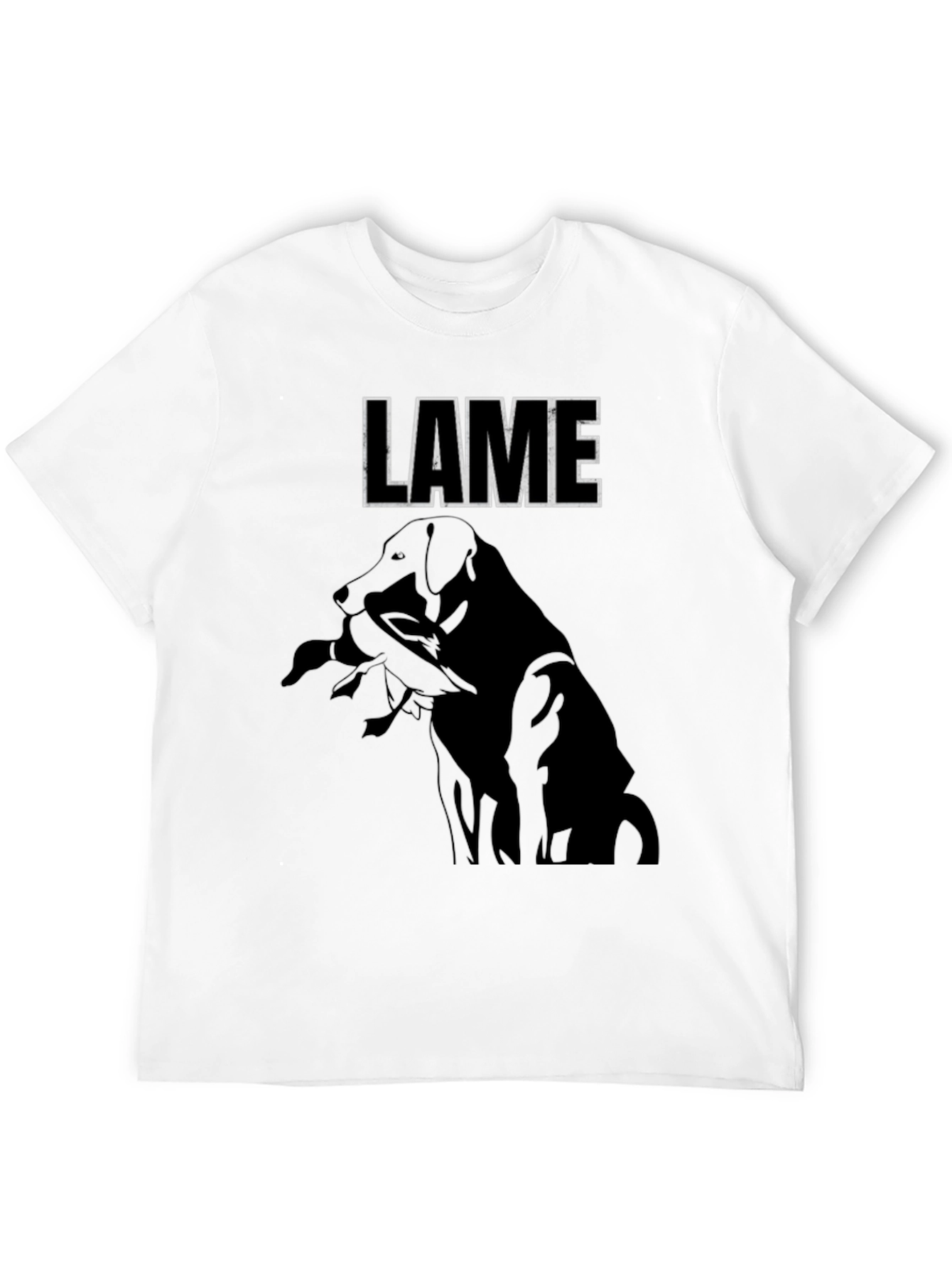 LAME Dog Graphic Black T-Shirt