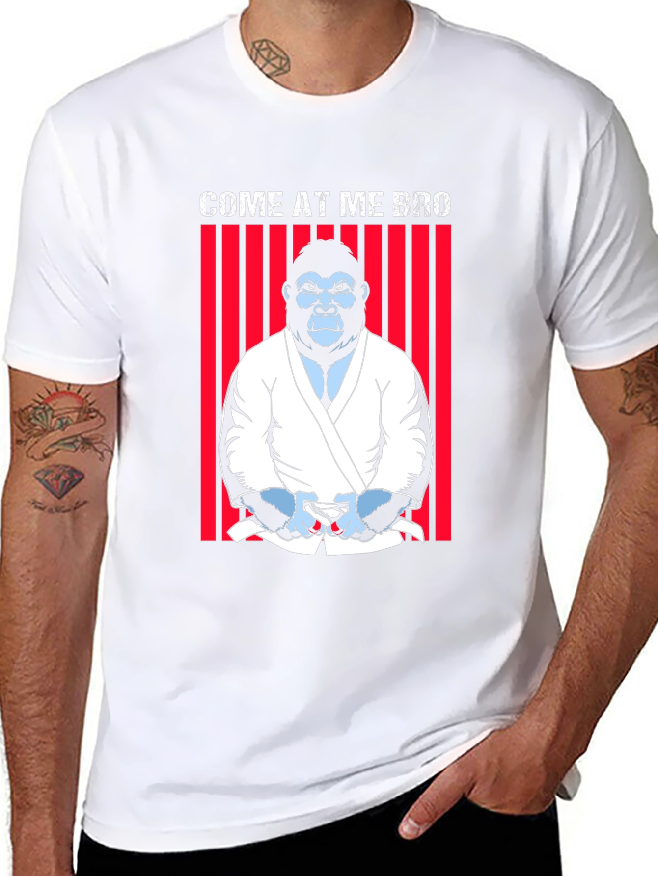 Come At Me Bro Gorilla Karate T-Shirt