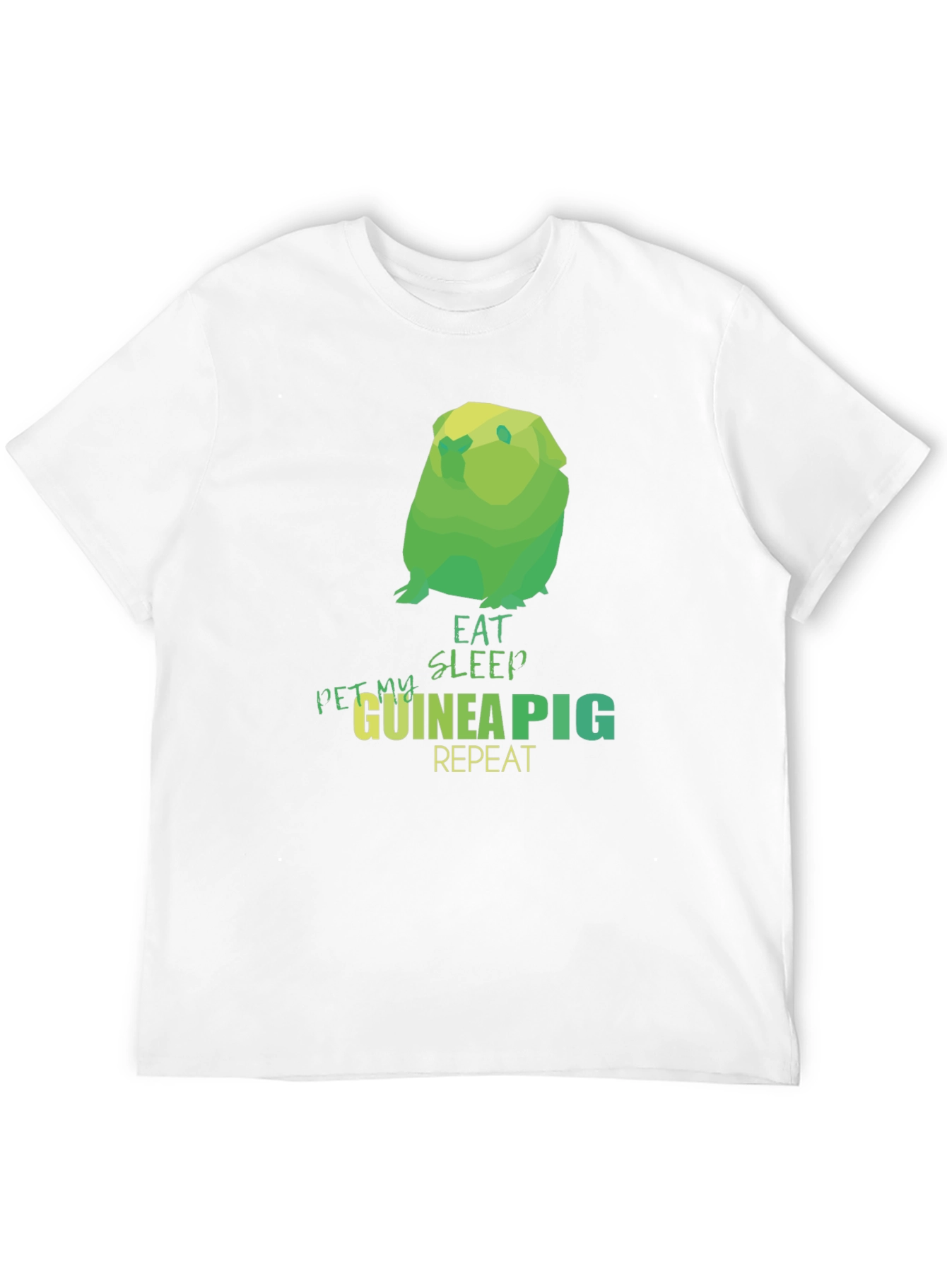Eat Sleep Guinea Pig Repeat Black T-Shirt