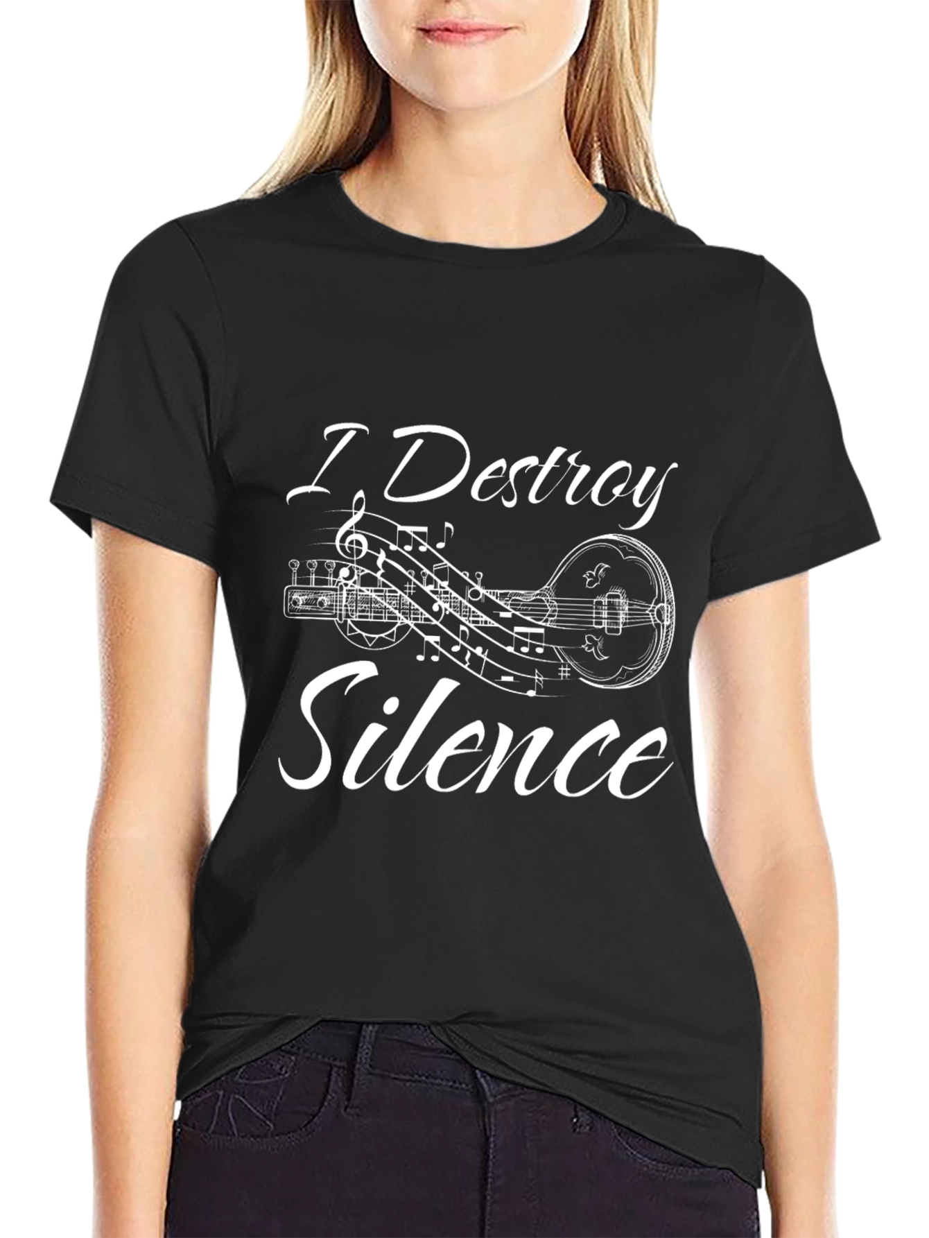 I Destroy Silence Music T-Shirt