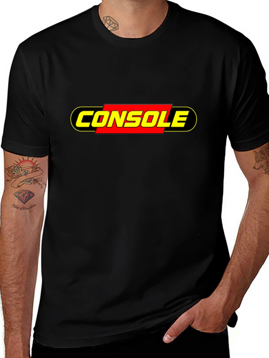 Retro Console T-Shirt - Black Graphic Tee for Gamers
