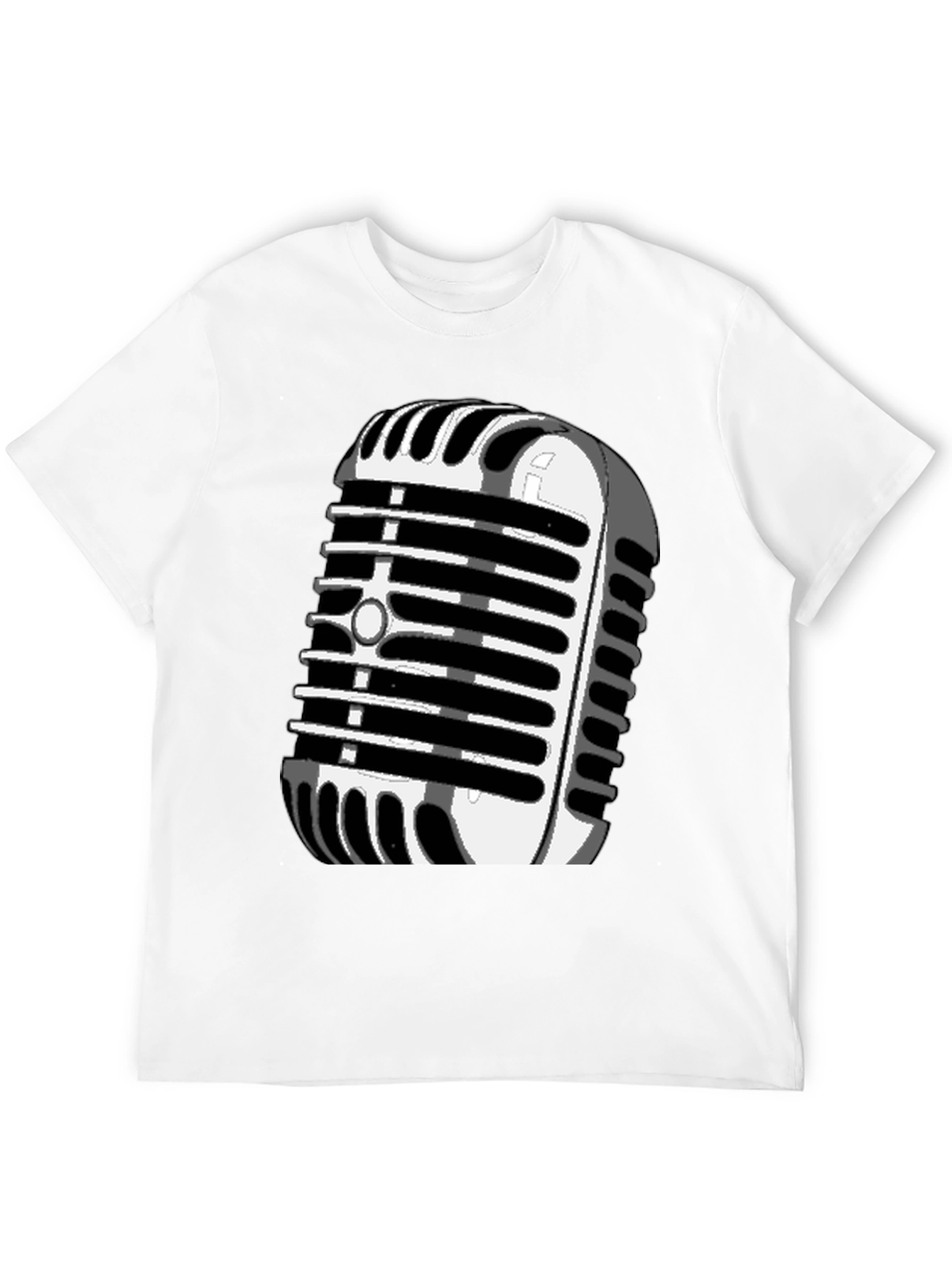 Retro Microphone Graphic T-Shirt