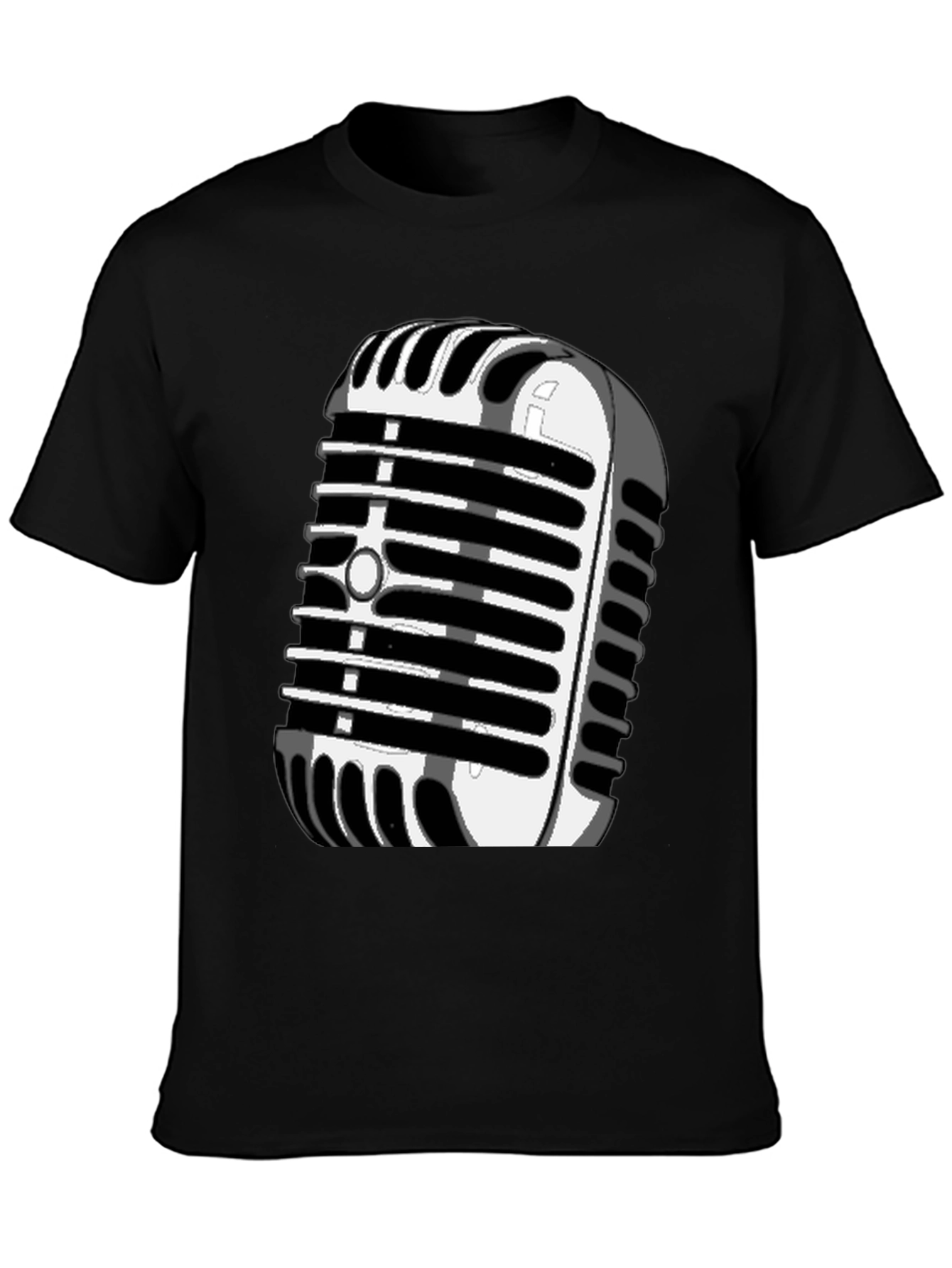 Retro Microphone Graphic T-Shirt