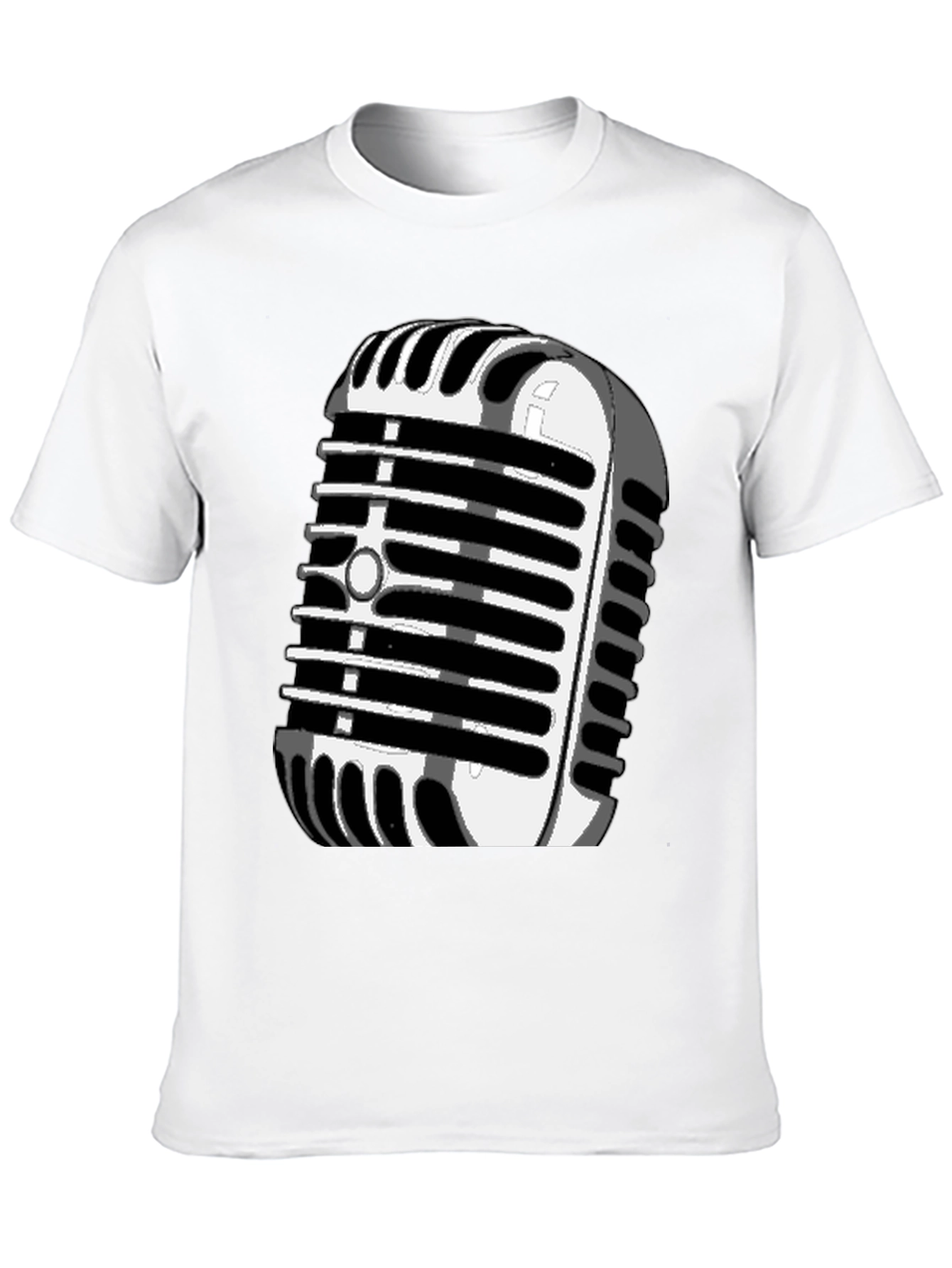 Retro Microphone Graphic T-Shirt