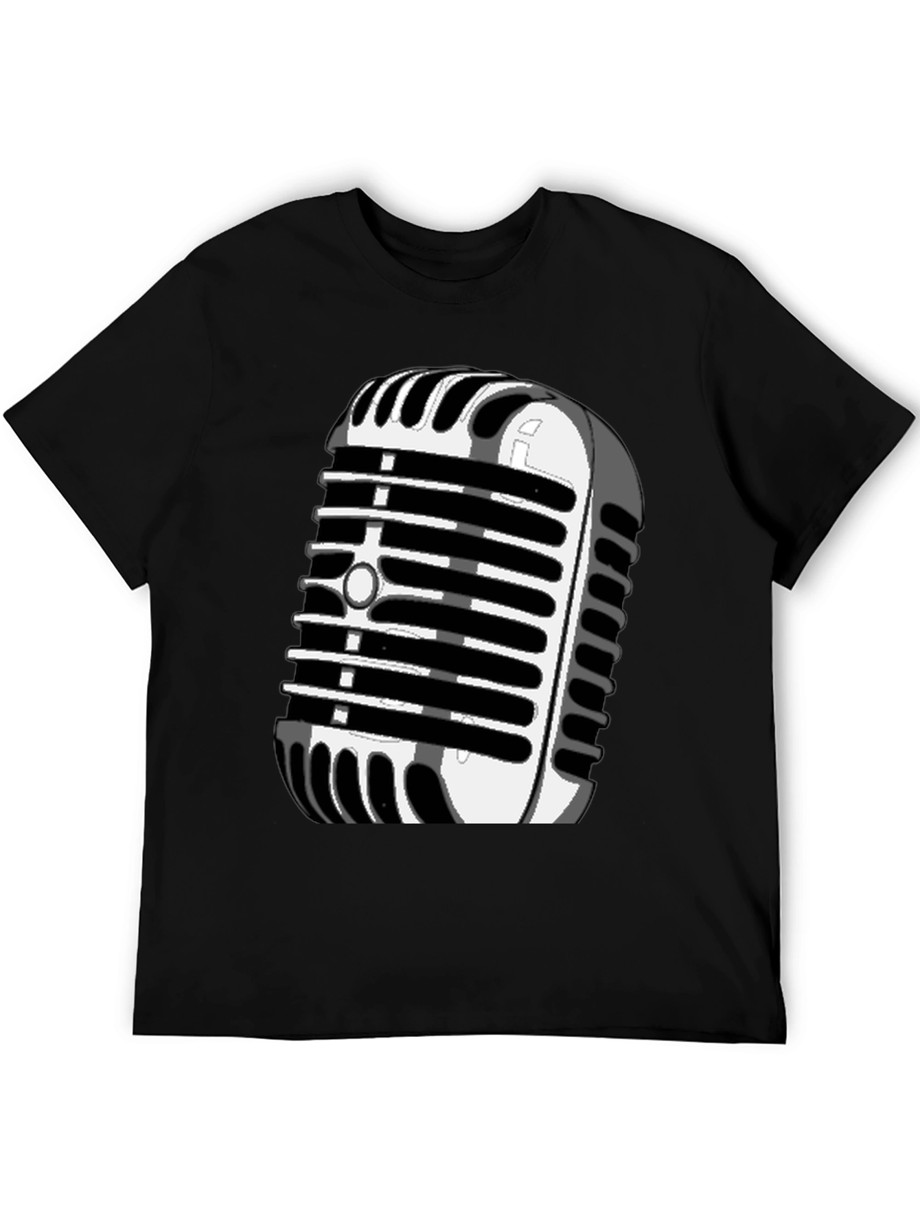Retro Microphone Graphic T-Shirt