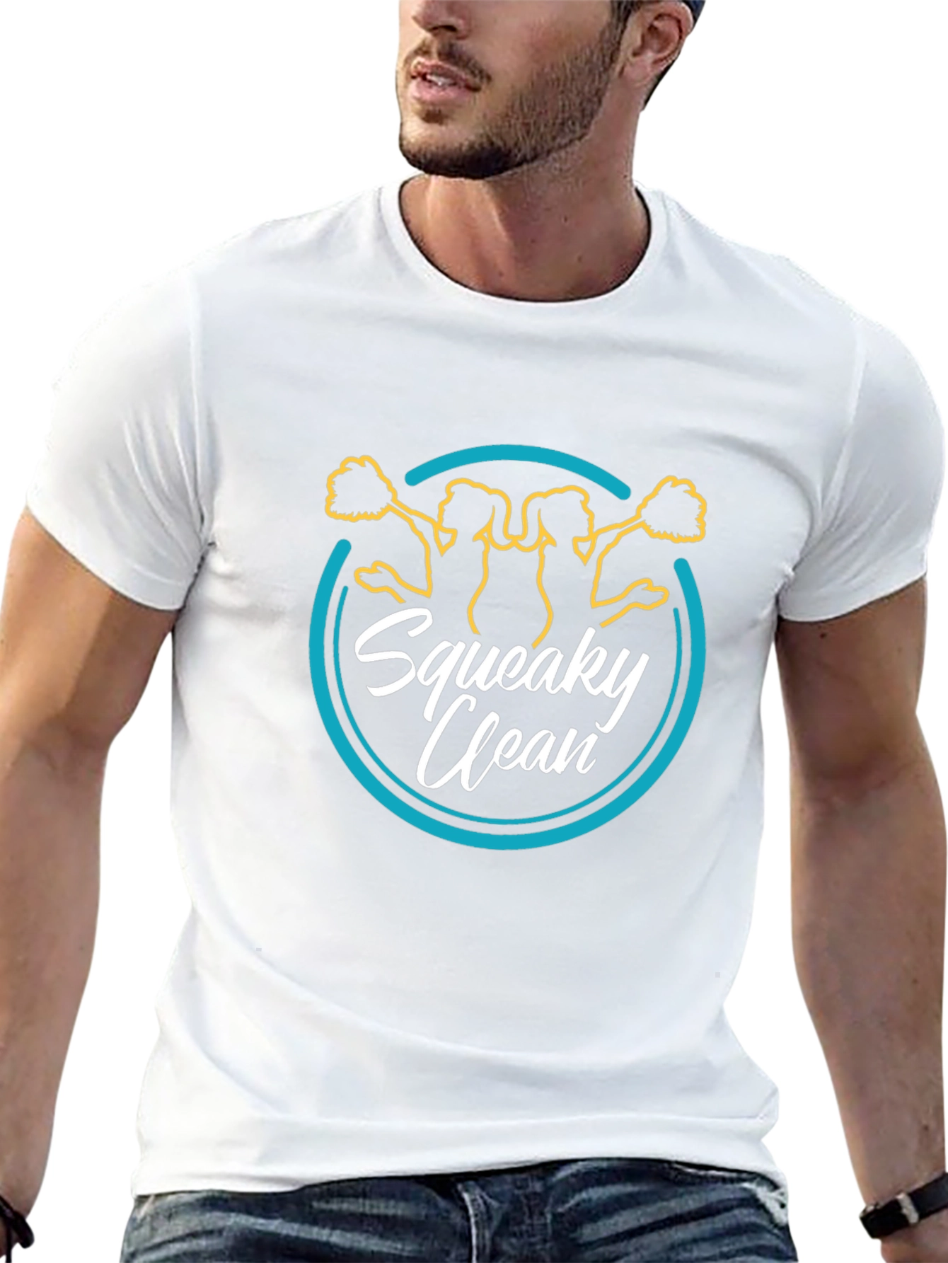 Squeaky Clean Cheerleader Graphic Tee