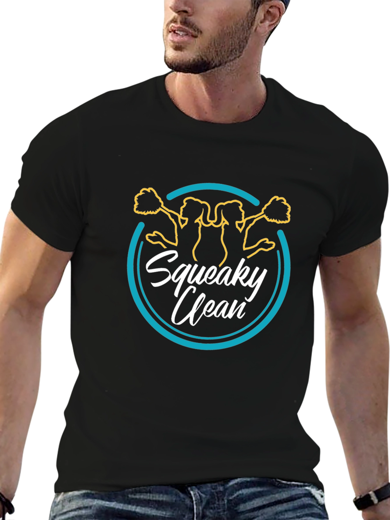 Squeaky Clean Cheerleader Graphic Tee