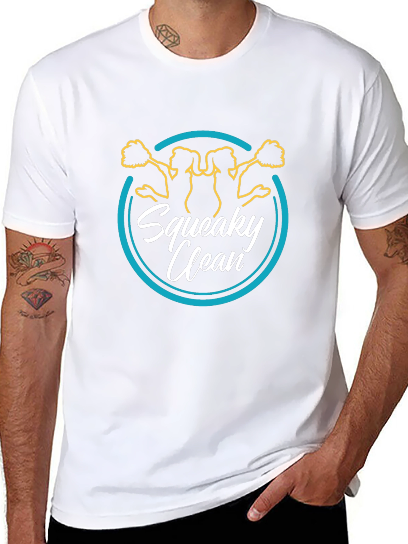 Squeaky Clean Cheerleader Graphic Tee