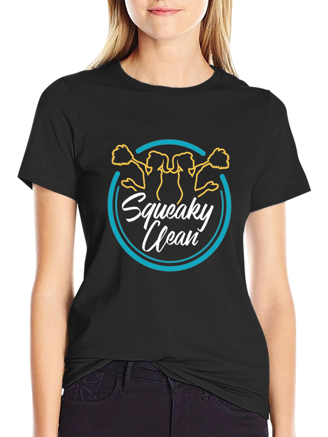 Squeaky Clean Cheerleader Graphic Tee