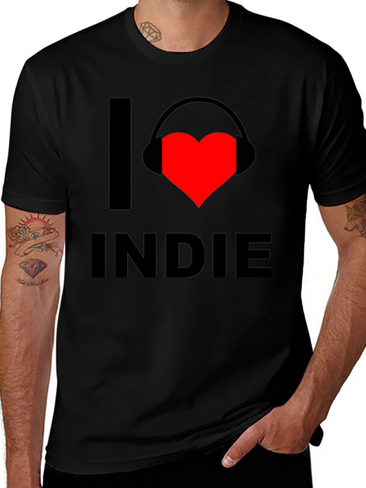 I Love Indie Music Graphic T-Shirt