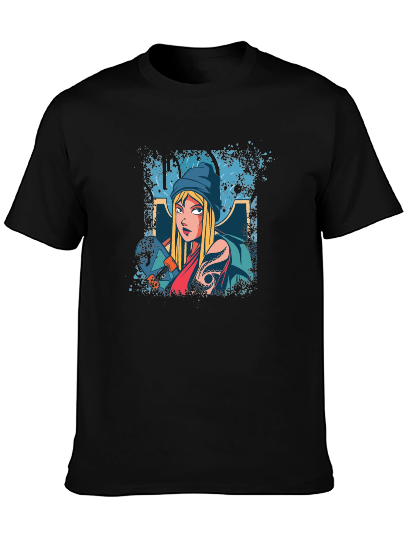 Skater Girl Graphic Tee - Cool & Casual
