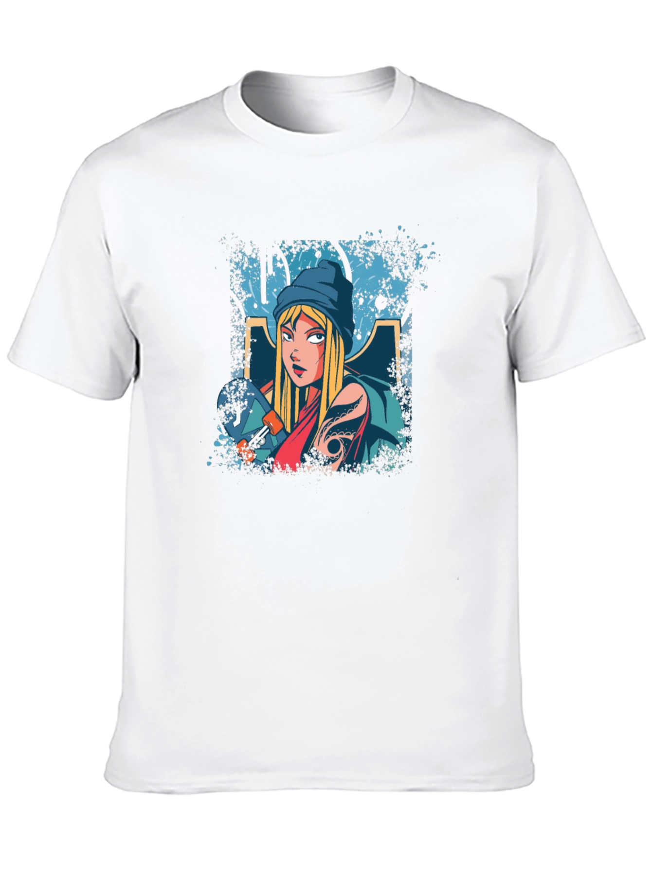 Skater Girl Graphic Tee - Cool & Casual